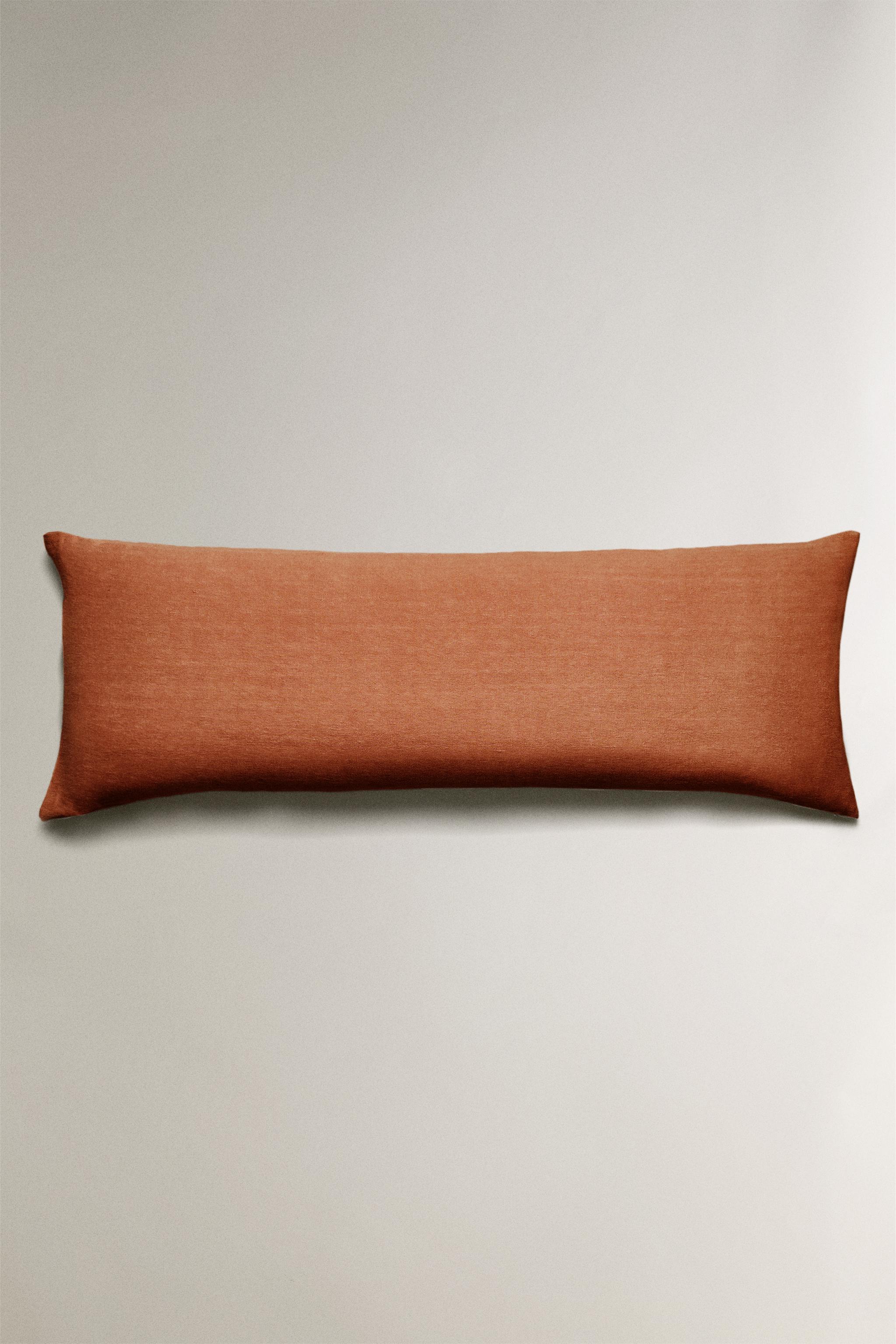 WASHED LINEN THROW PILLOW COVER