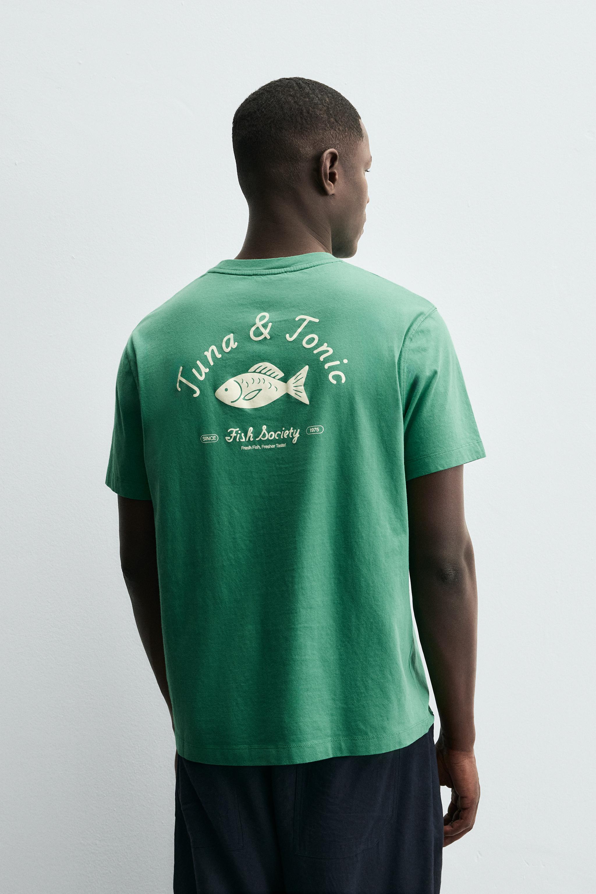 FISH EMBROIDERY T-SHIRT