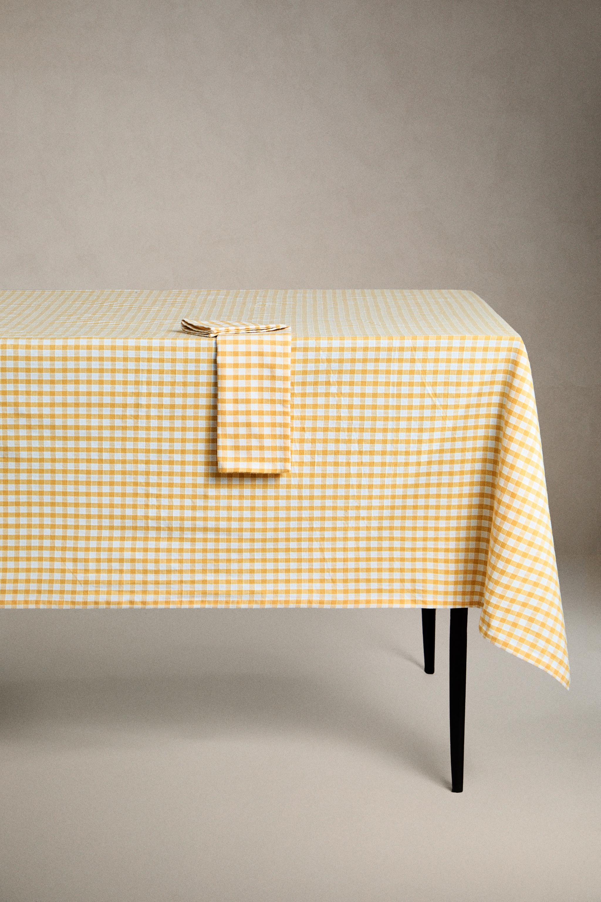 GINGHAM COTTON TABLECLOTH