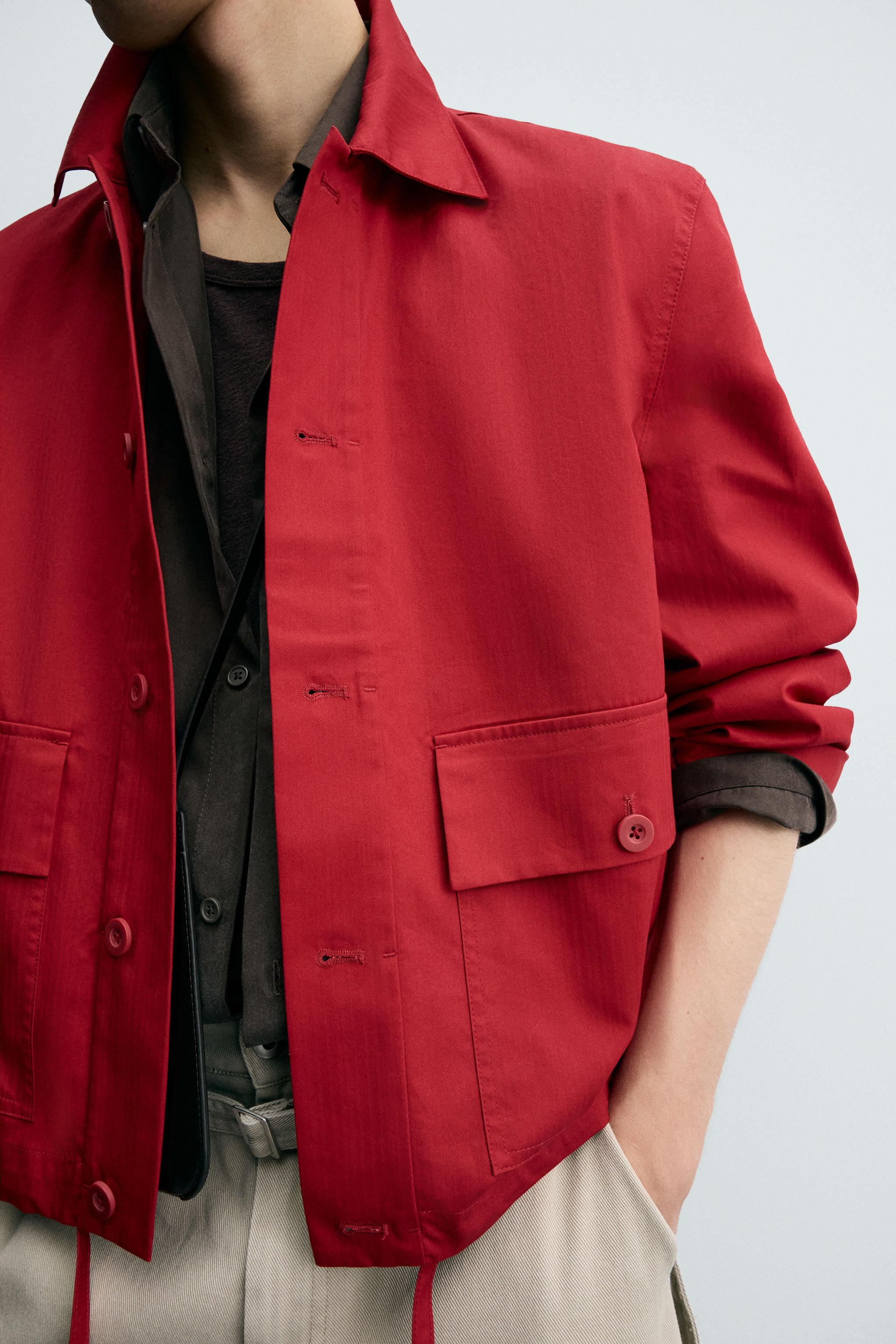 COTTON HERRINGBONE OVERSHIRT