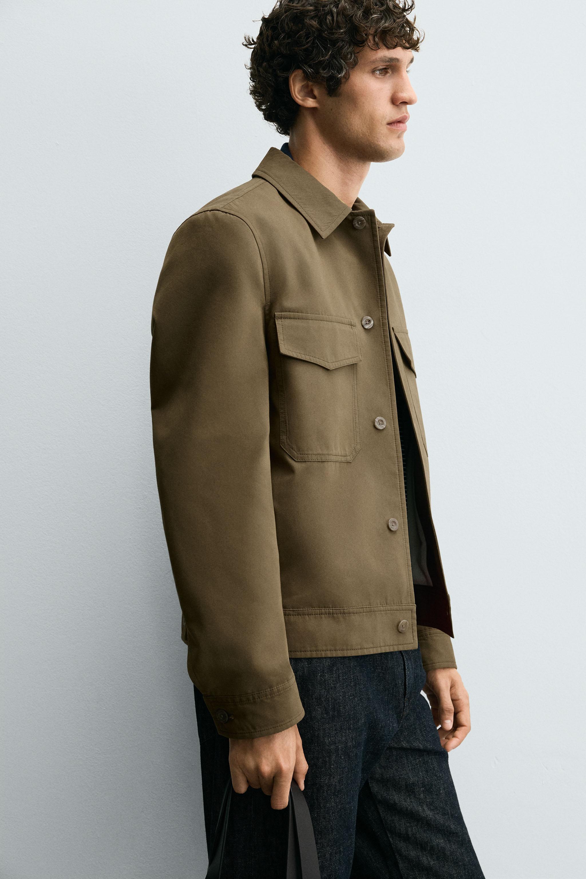 COTTON BLEND TECHNICAL JACKET