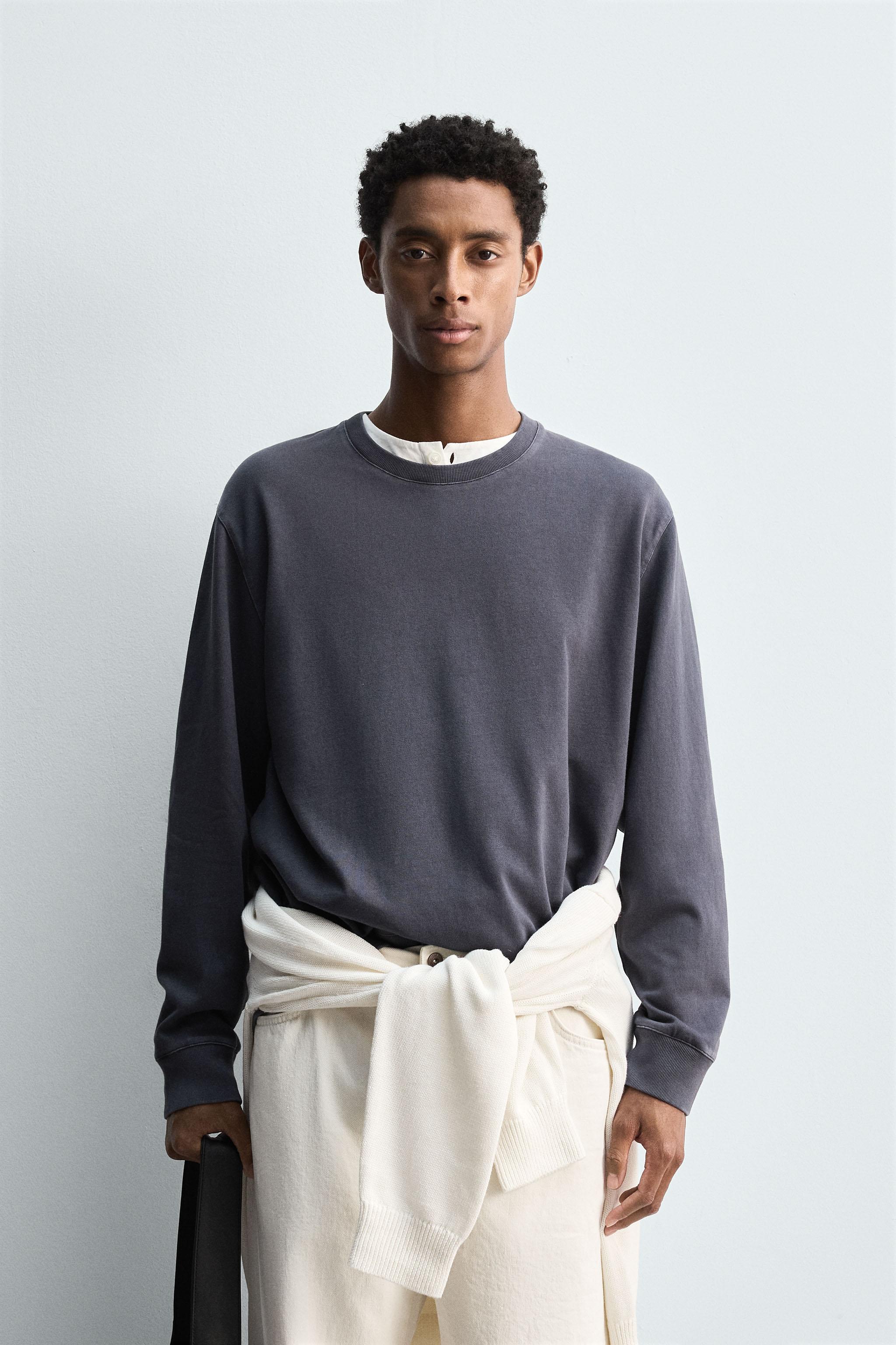 SOFT CREWNECK WASHED SWEATSHIRT