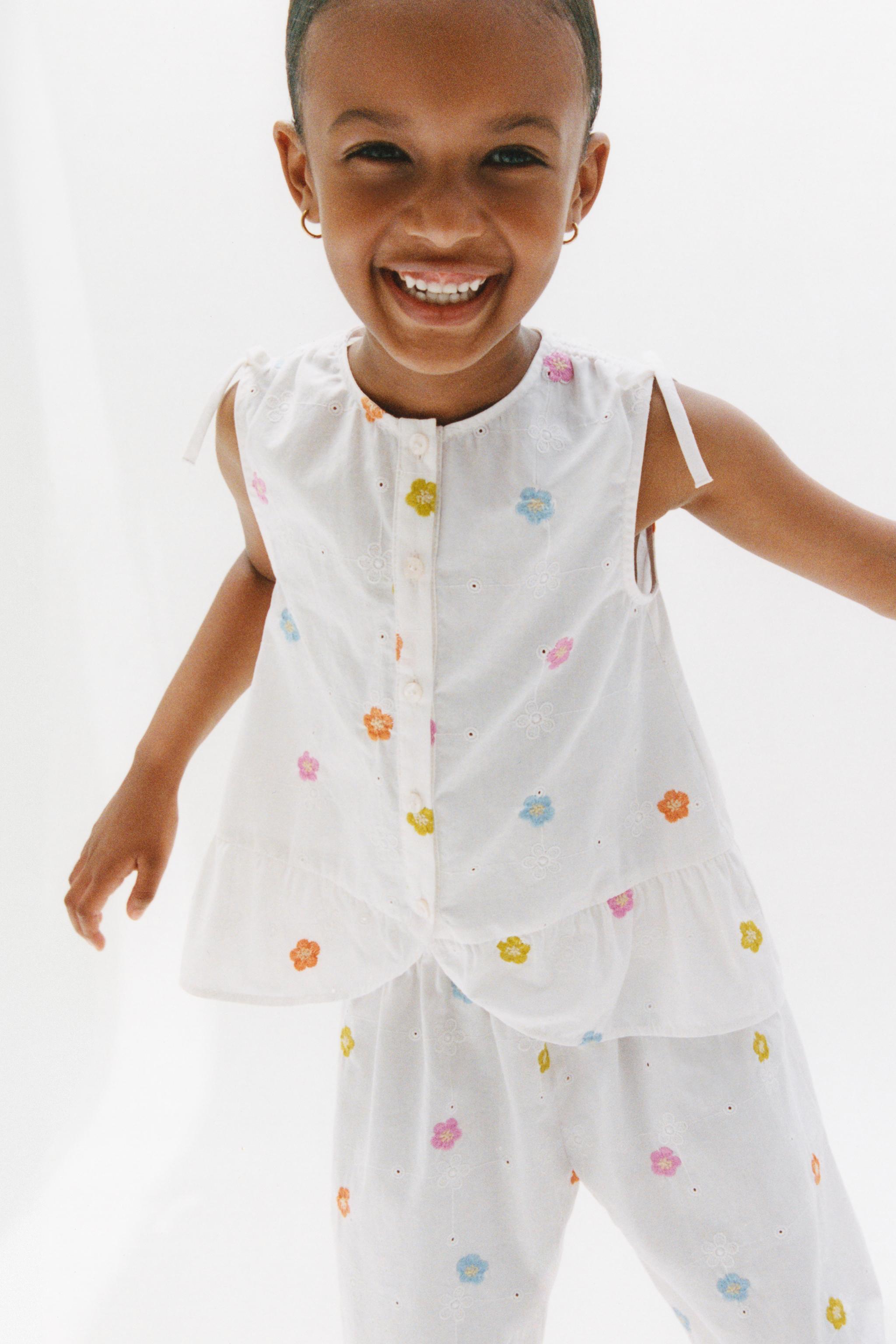 EMBROIDERED FLORAL POPLIN SHIRT