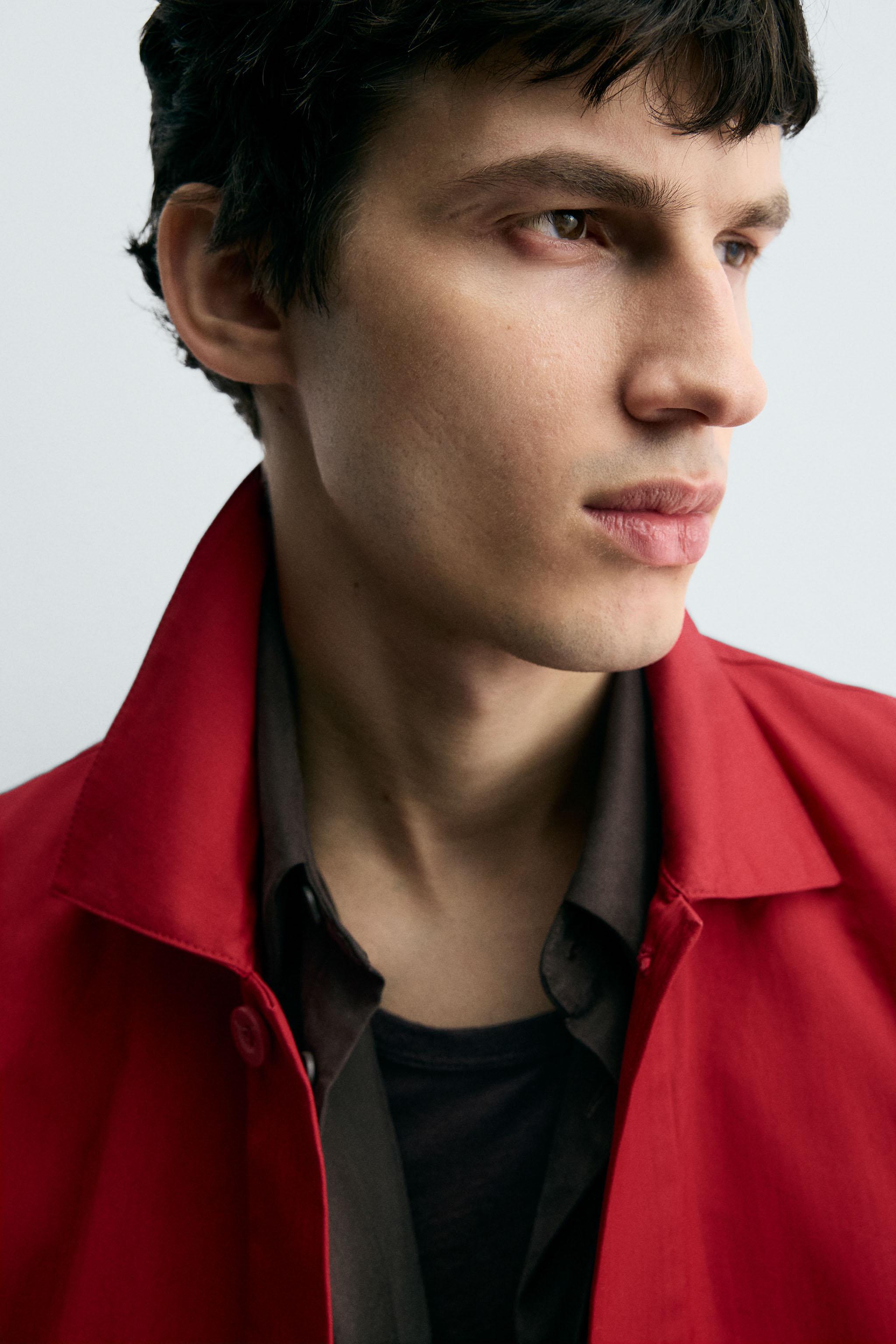 COTTON HERRINGBONE OVERSHIRT