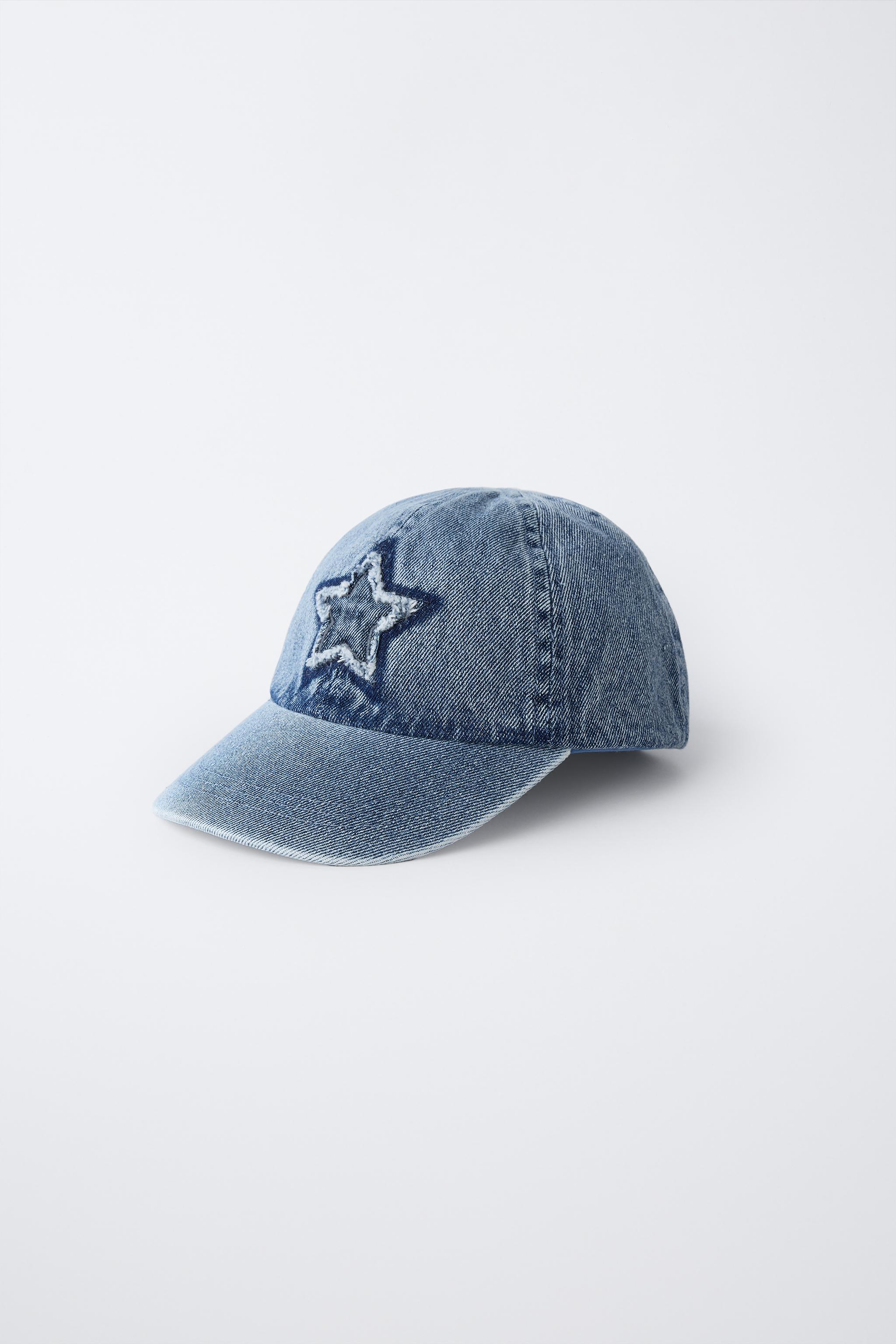 3-14 YEARS/ EMBROIDERED STAR DENIM CAP
