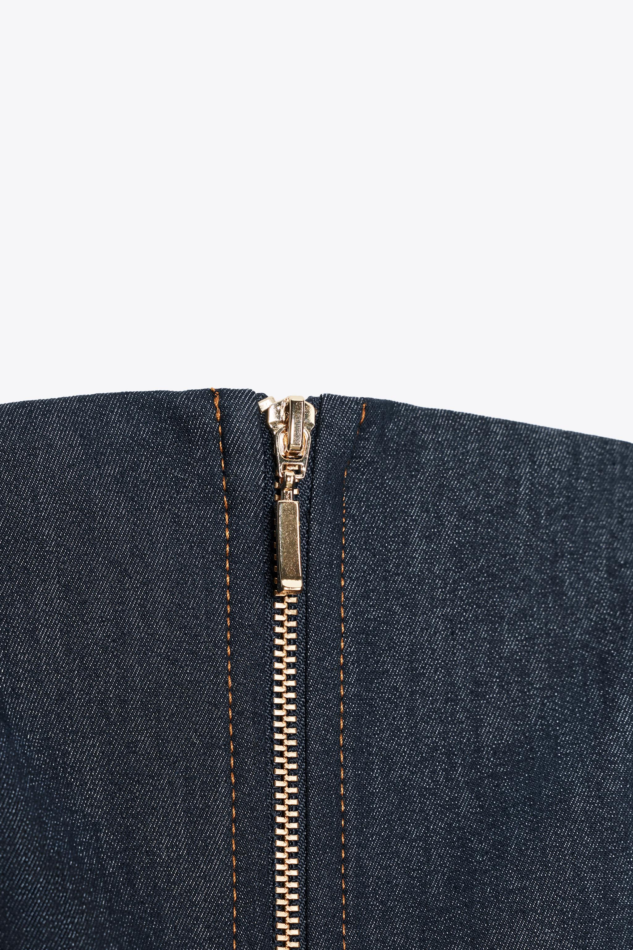 Z1975 DENIM BUSTIER TOP