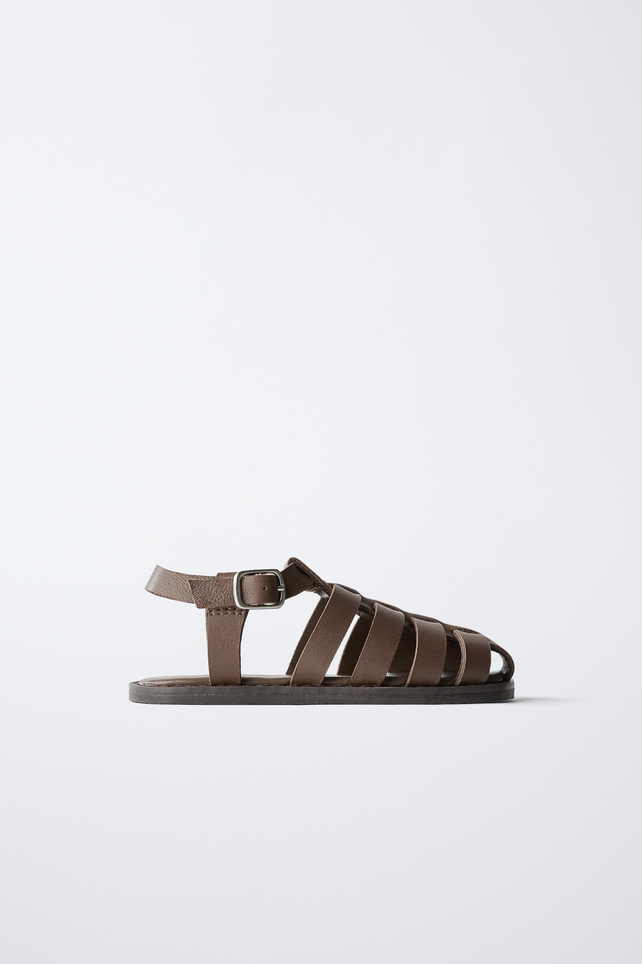 LEATHER FISHERMAN SANDALS WITH BUCKLE