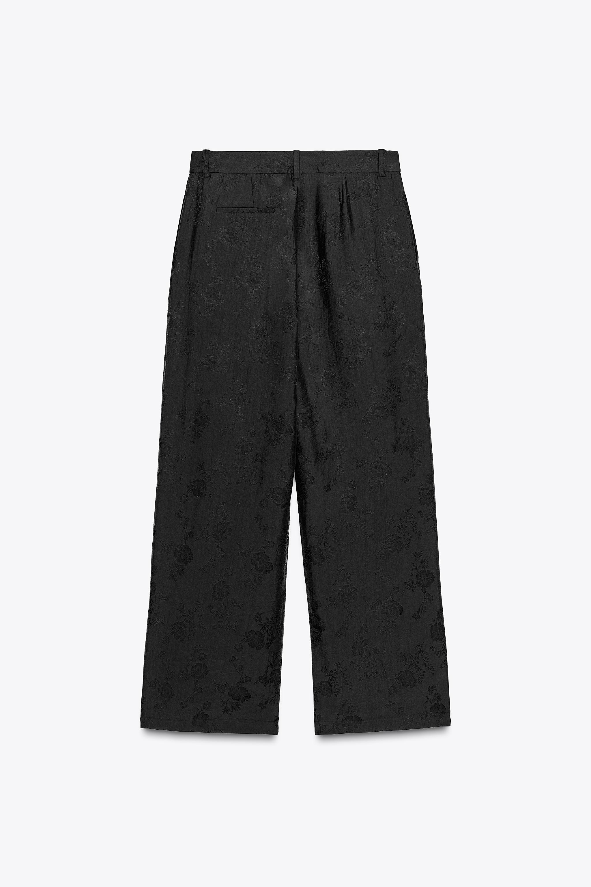 ZW COLLECTION FLORAL JACQUARD PANTS