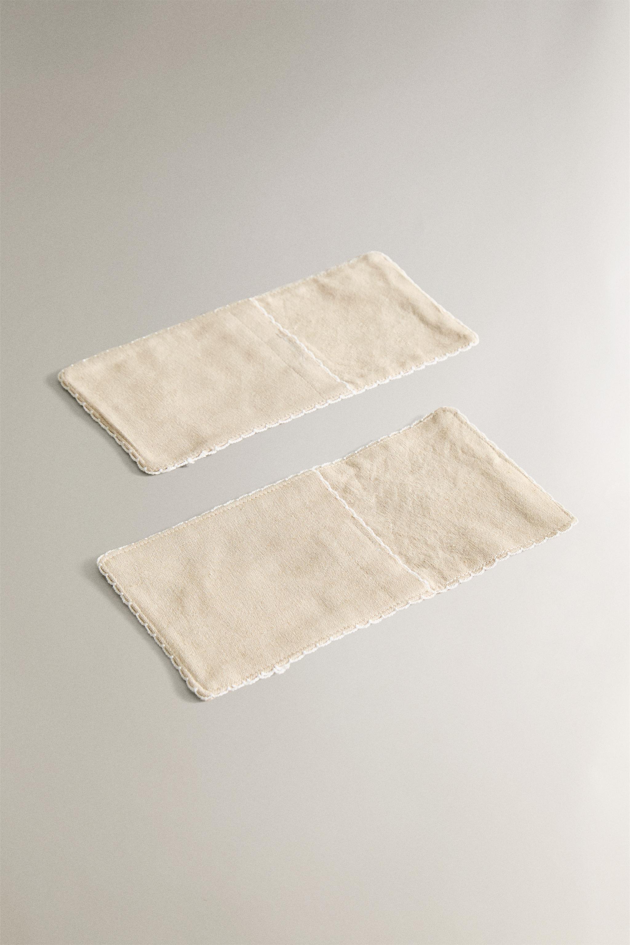 SET OF COTTON FLATWARE POUCHES (SET OF 2)