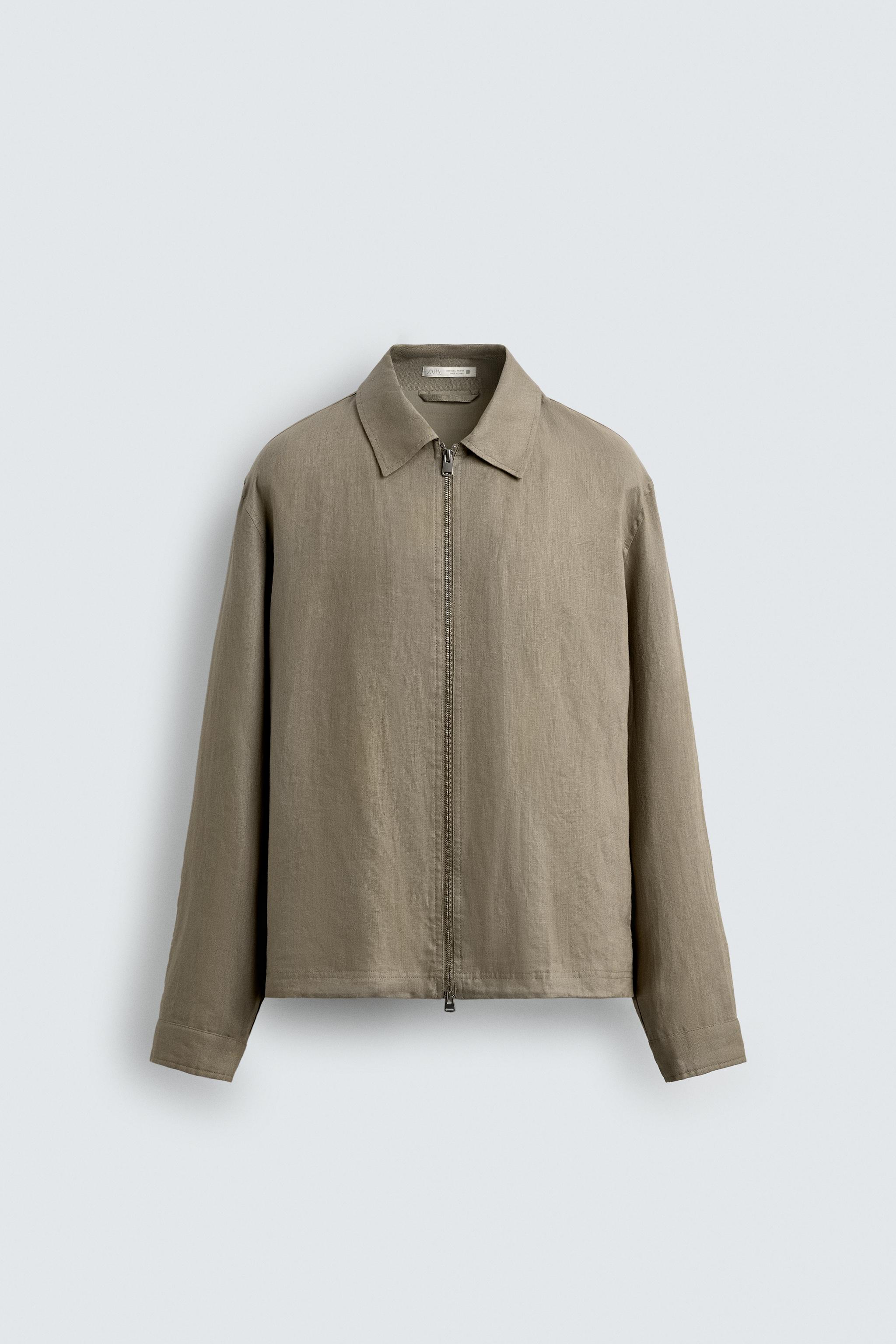 100% LINEN OVERSHIRT