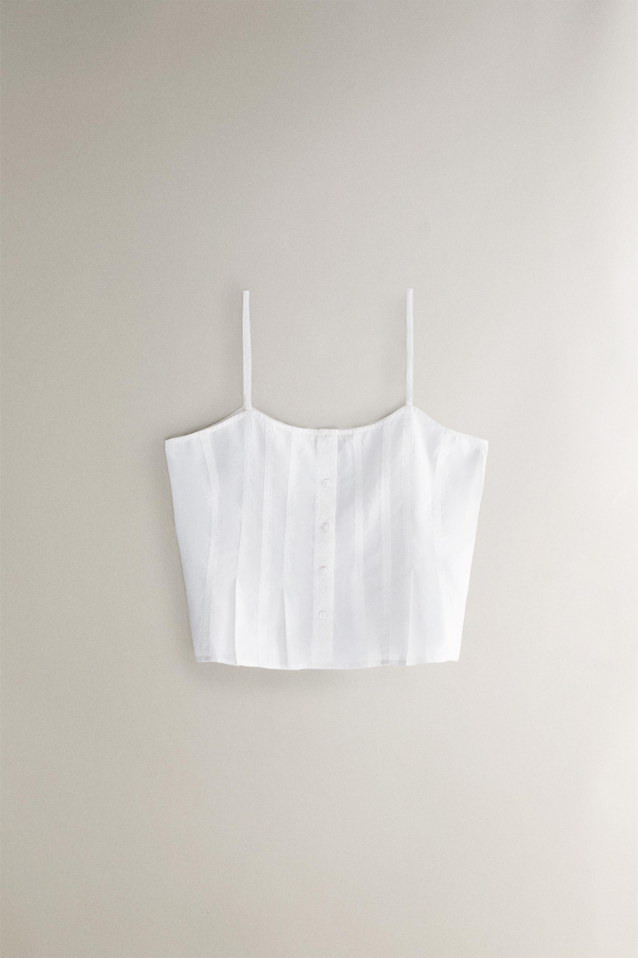 COTTON TOP WITH SEAM DETAILS