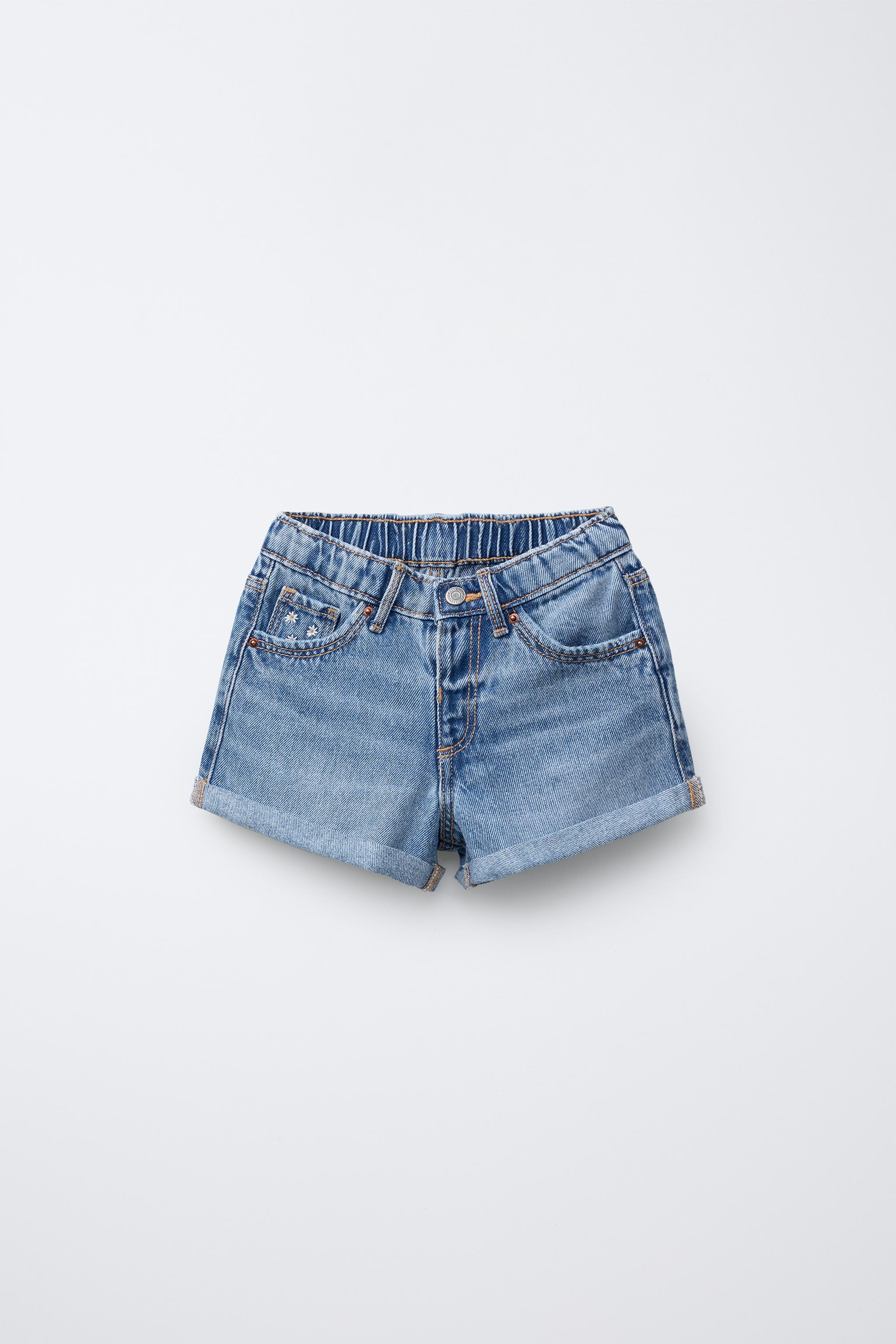MOM FIT DENIM SHORTS