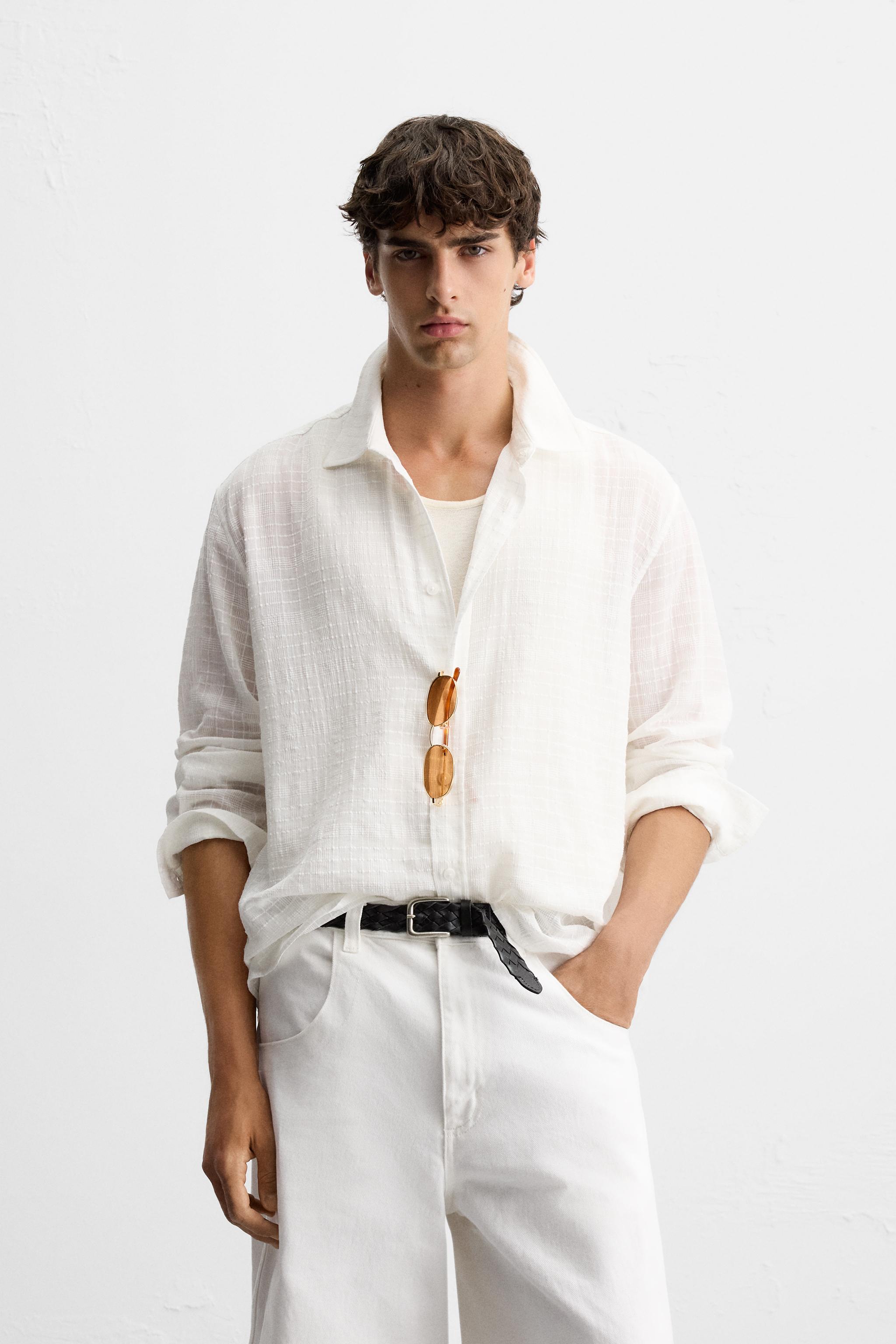 CHECKERED JACQUARD SHIRT