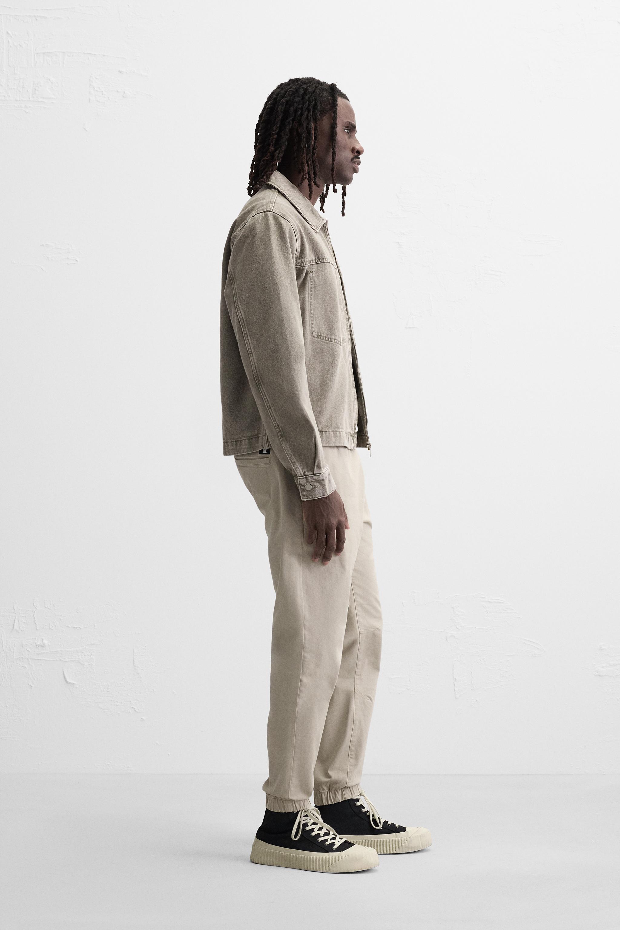 WASHED JOGGER WAIST PANTS