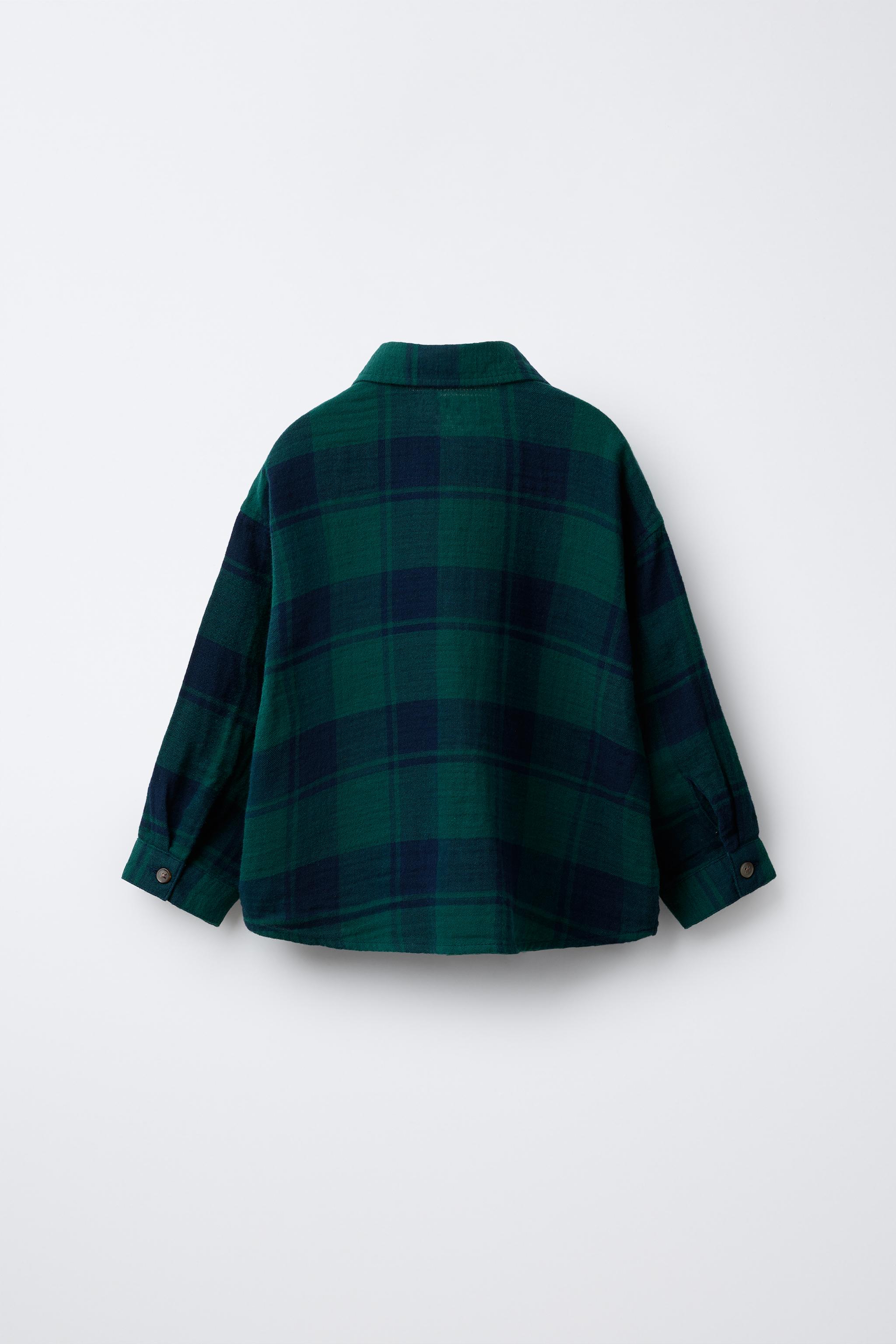 TEXTURED PLAID SHIRT