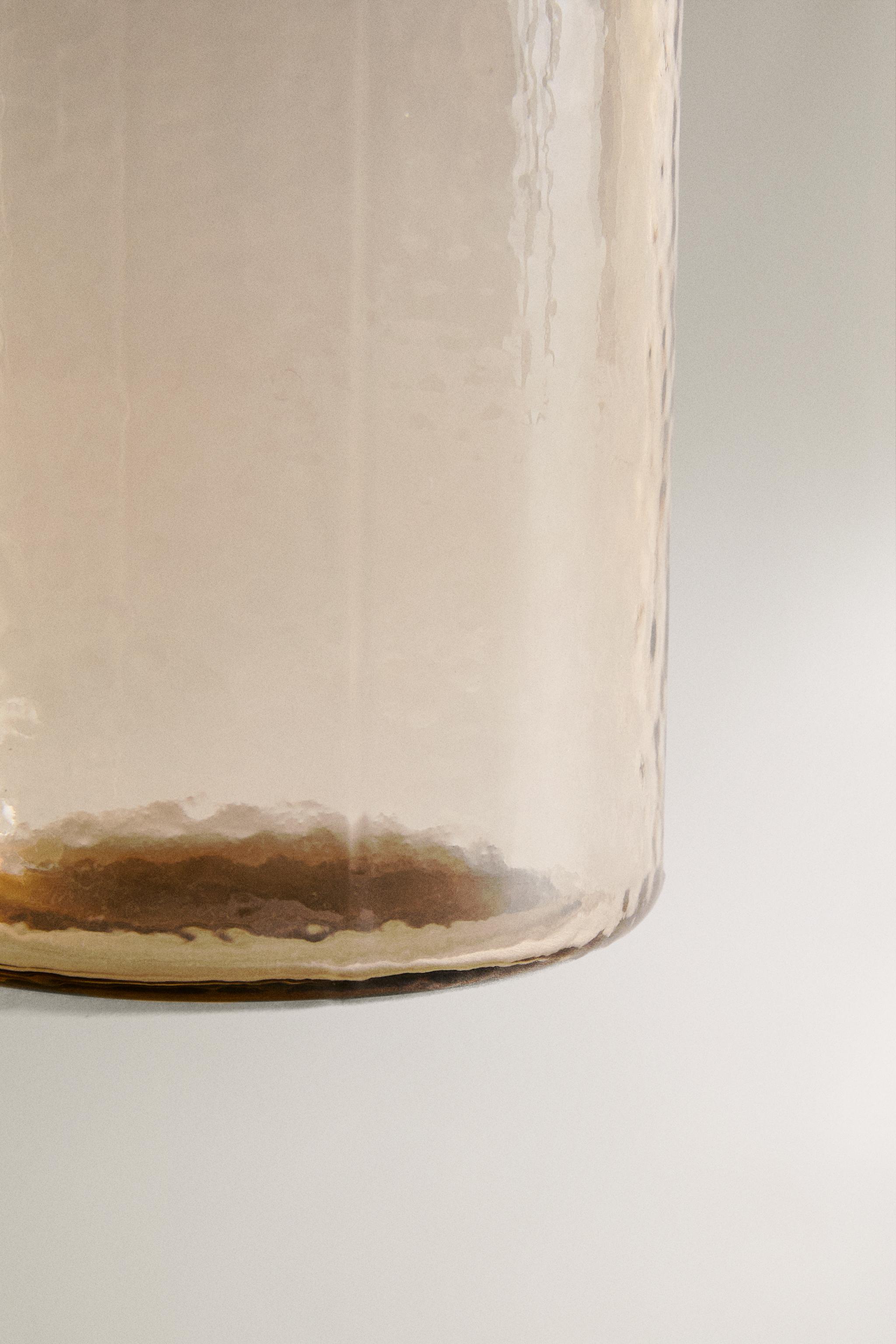 HAMMERED GLASS TUMBLER