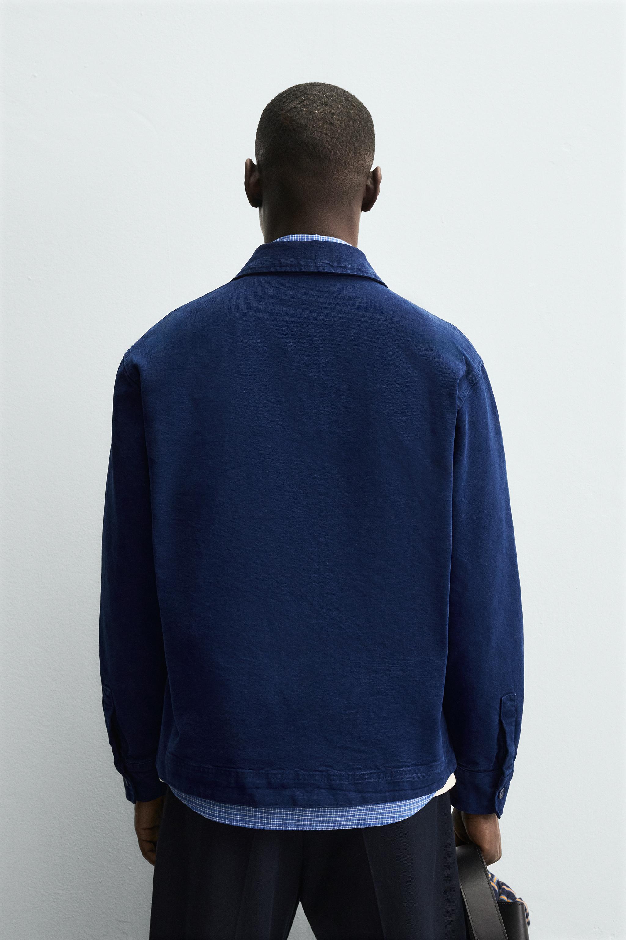 TEXTURED POCKET OVERSHIRT