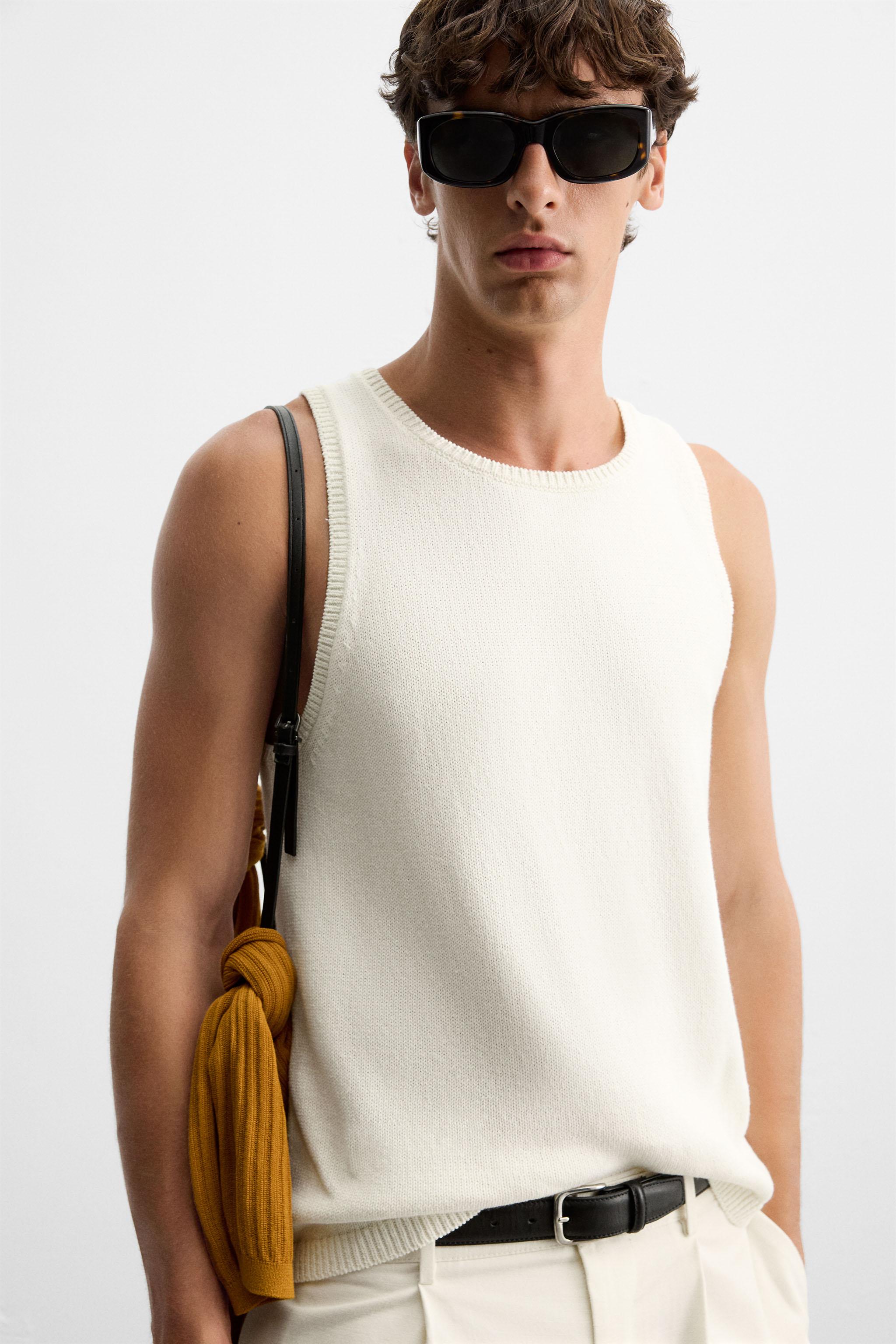 TEXTURED KNIT TANK TOP