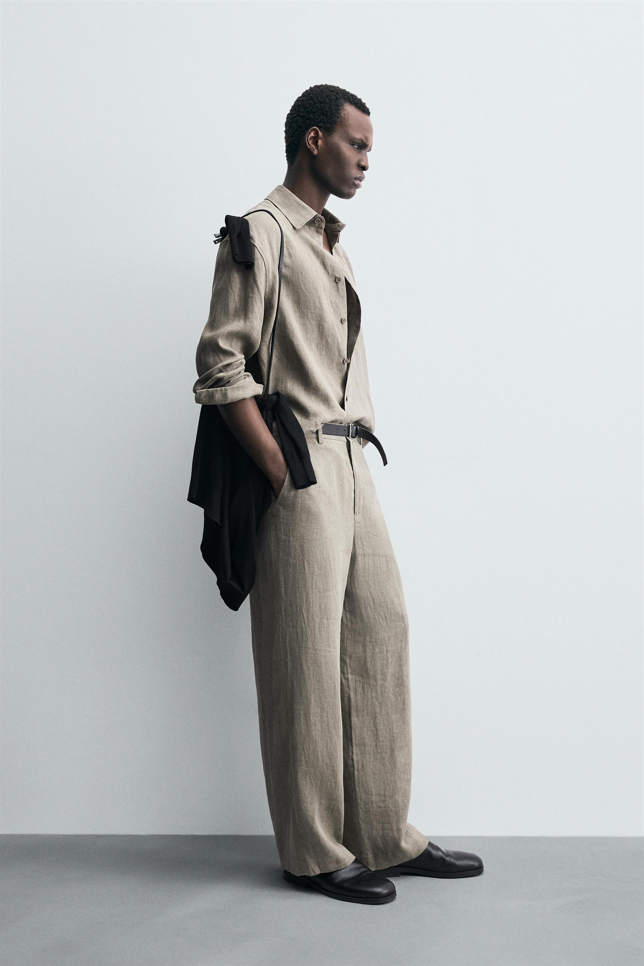 WASHED 100% LINEN SHIRT