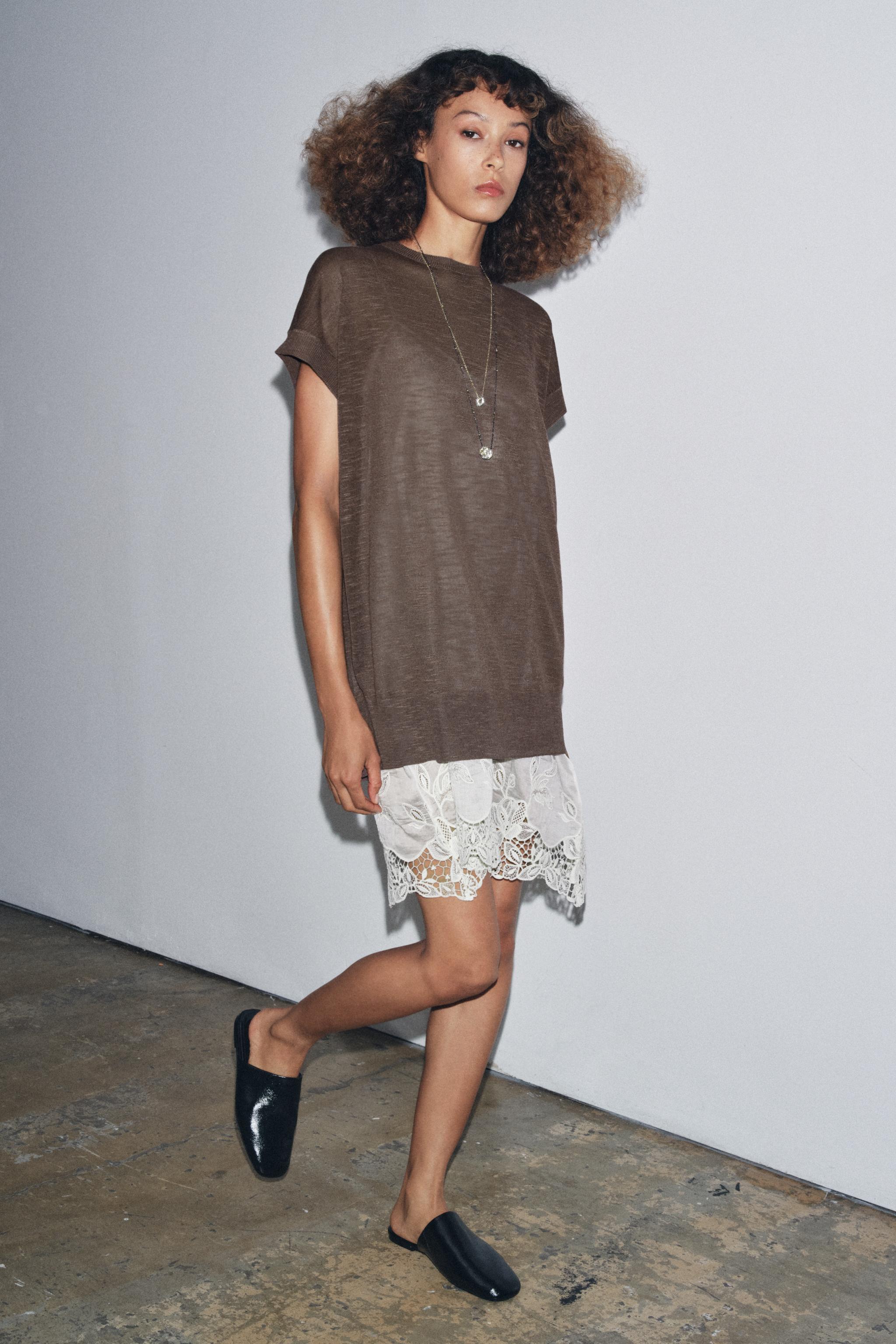 COMBINATION KNIT DRESS