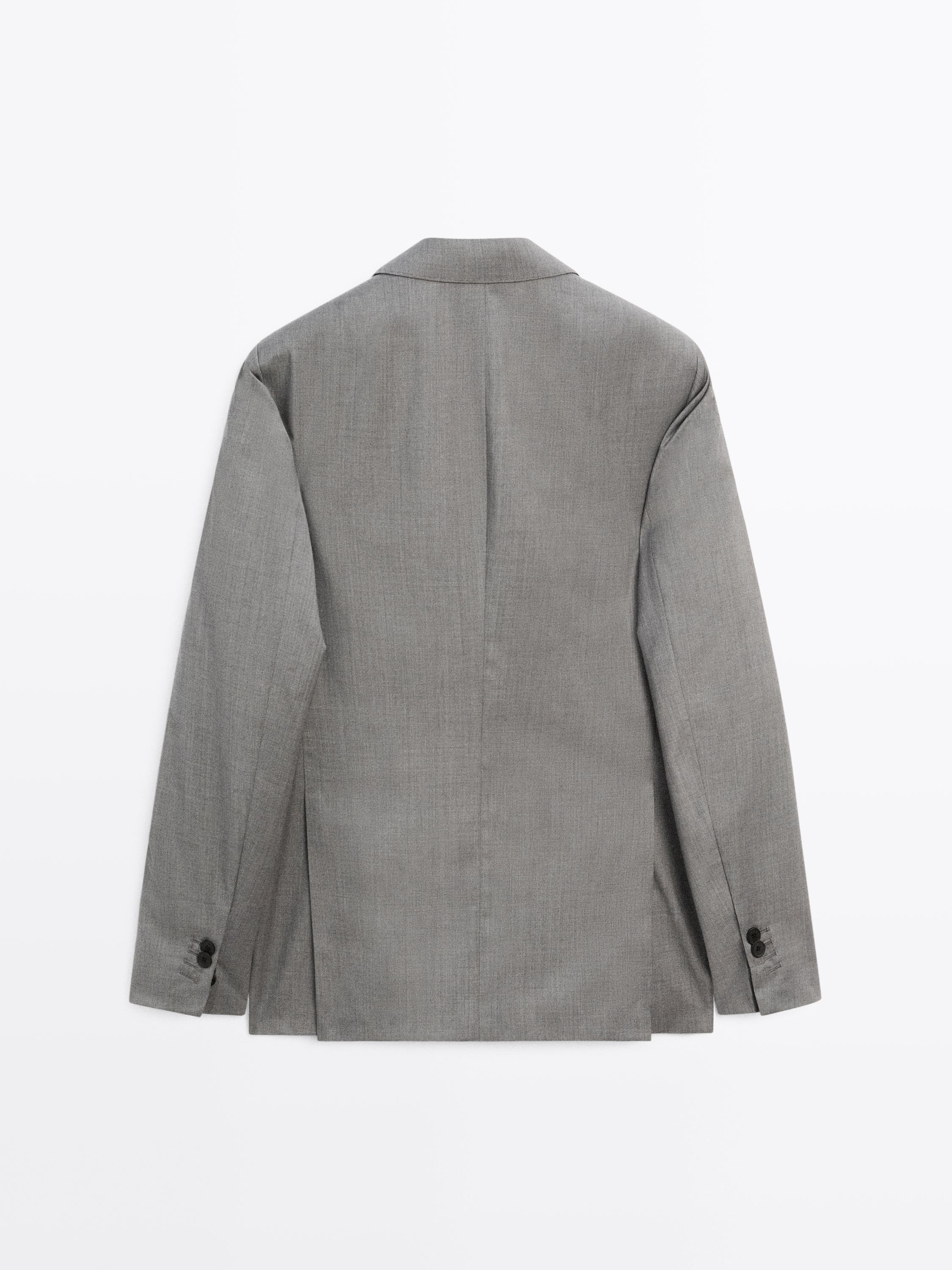 100% wool suit blazer