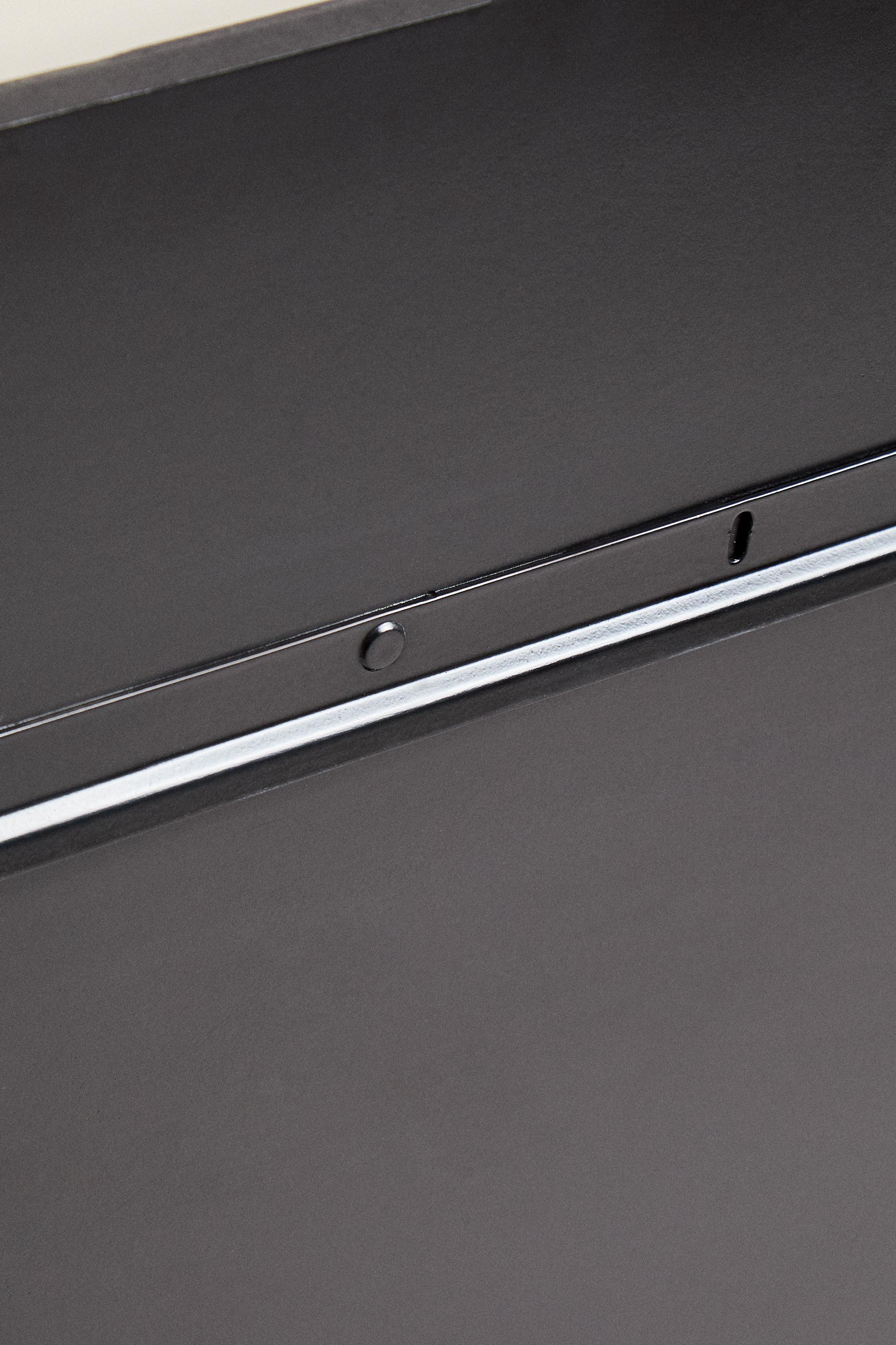 ANTIQUE-FINISH SQUARE WALL MIRROR