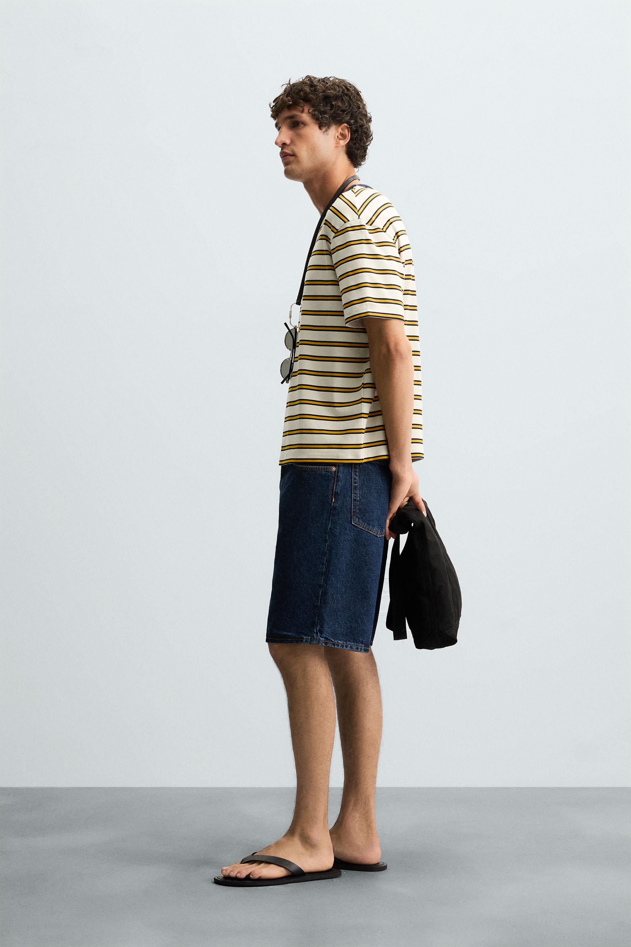STRIPED JACQUARD T-SHIRT