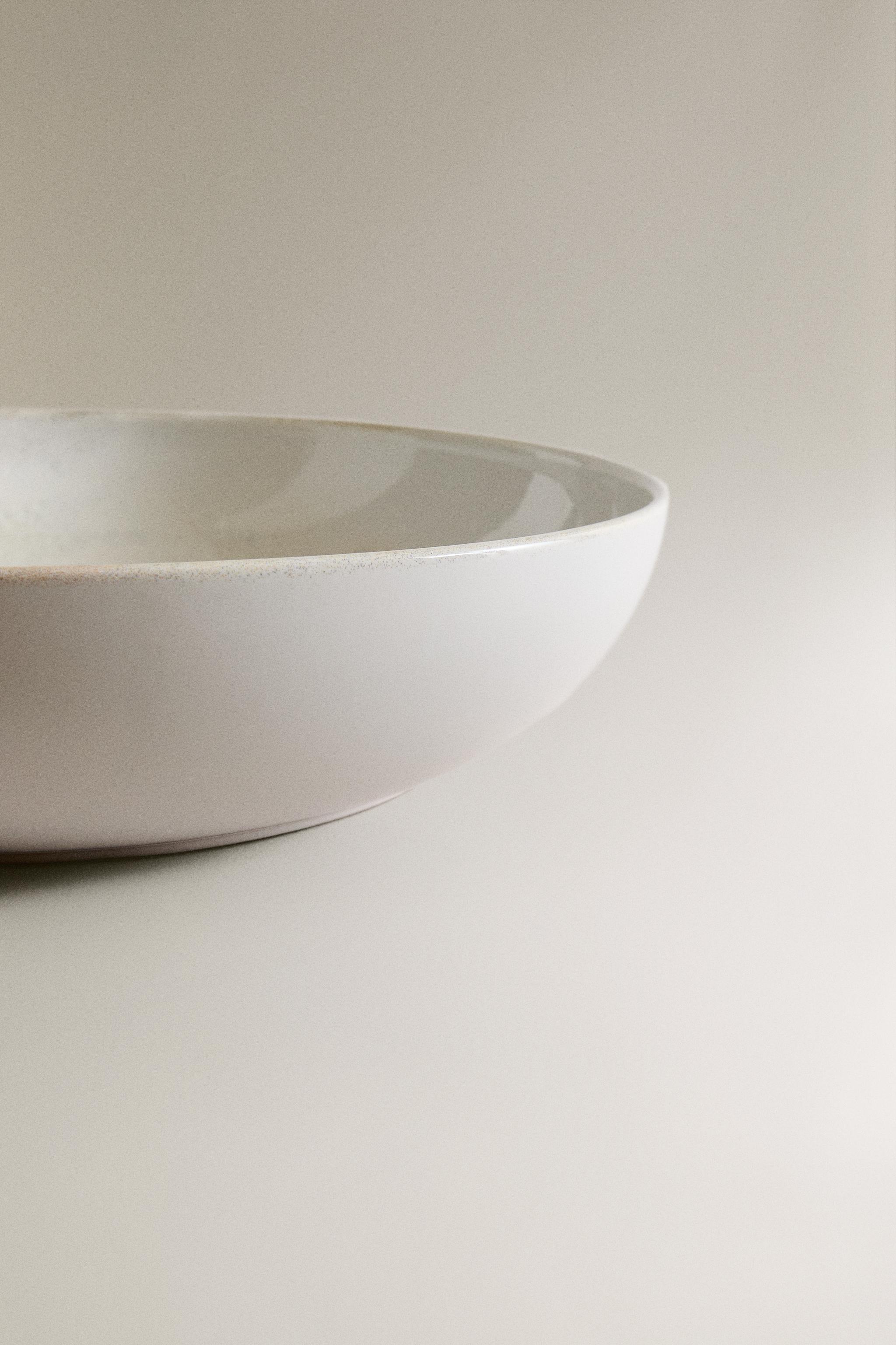 LARGE ECRU SALAD BOWL