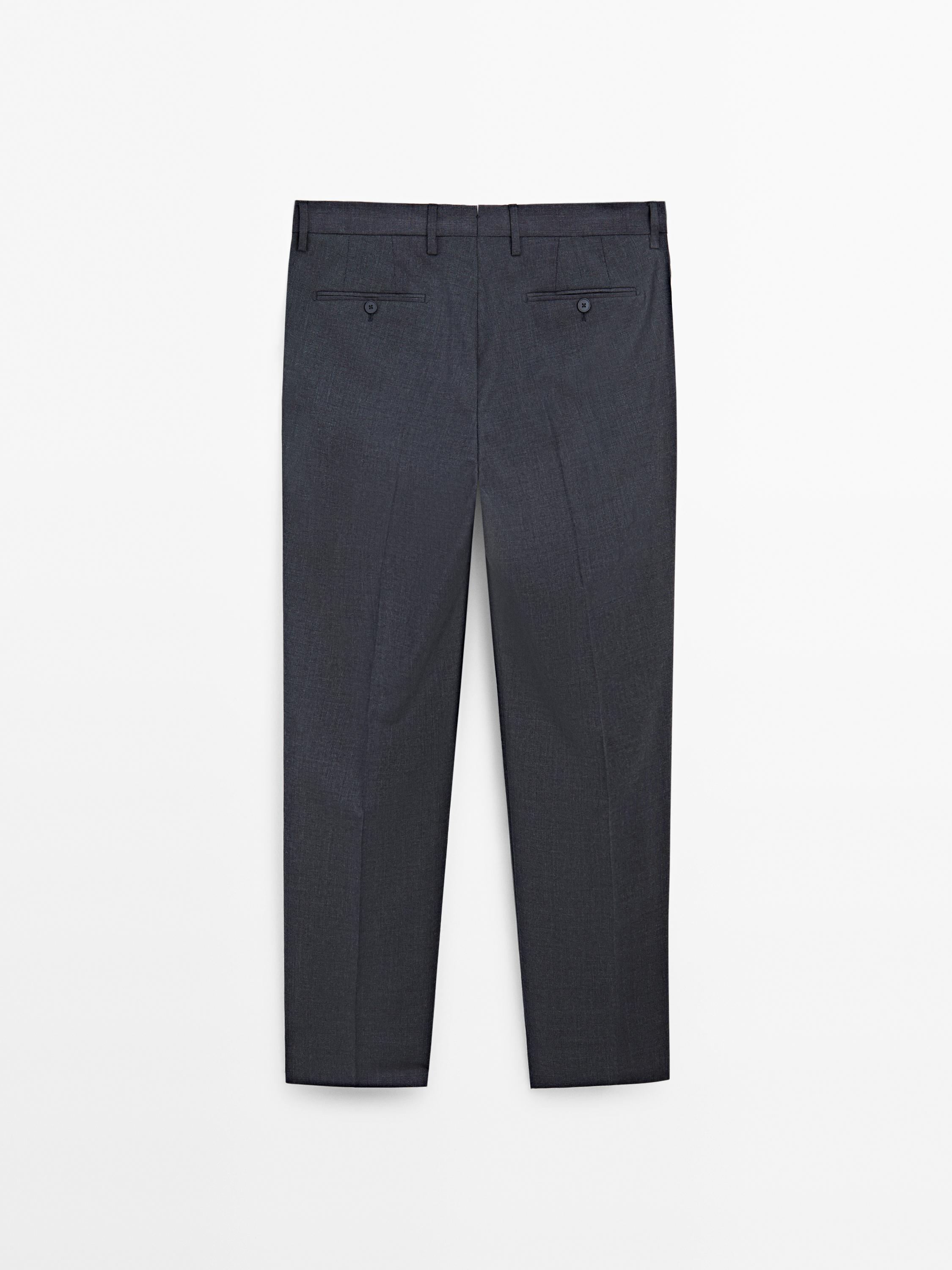 100% wool suit trousers