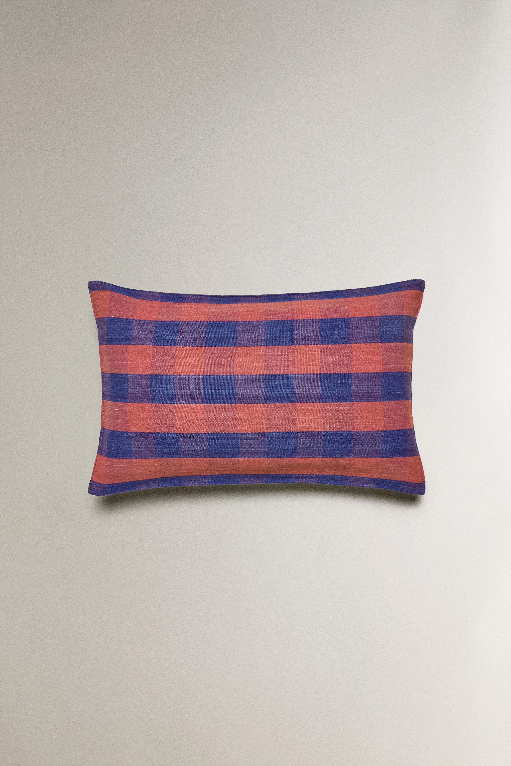 COTTON THROW PILLOW COVER X TENSIRA