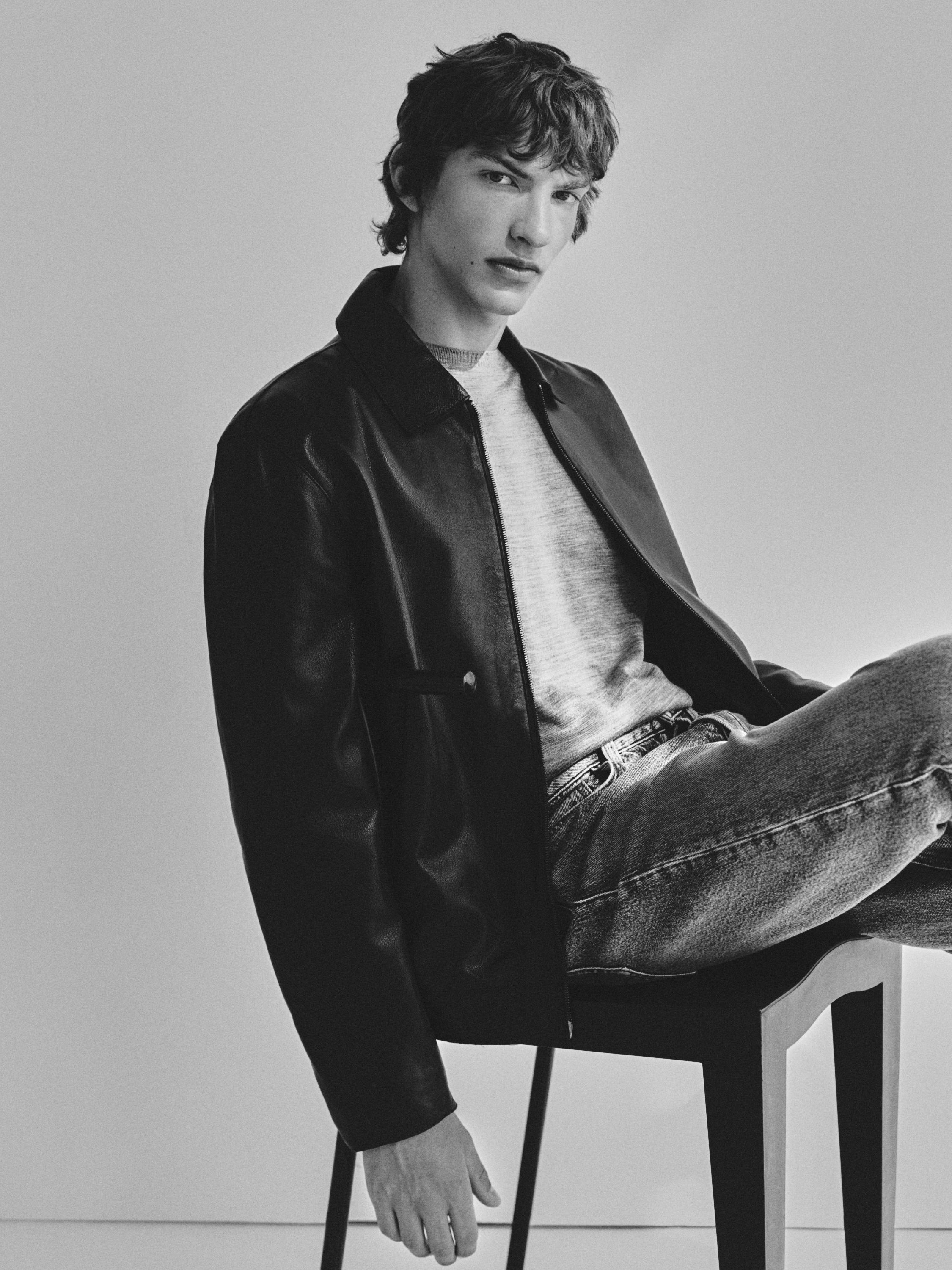 Nappa sheepskin jacket