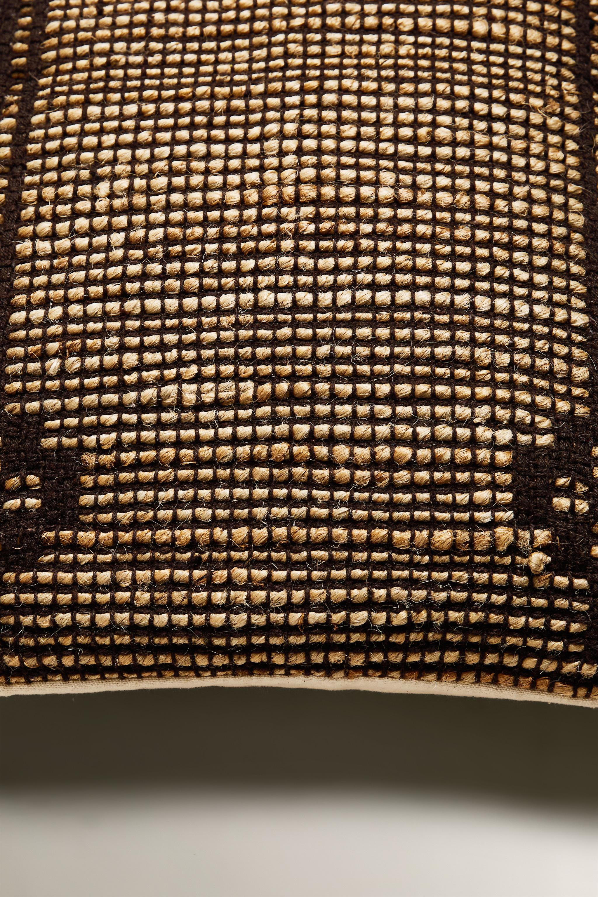 JUTE THROW PILLOW COVER