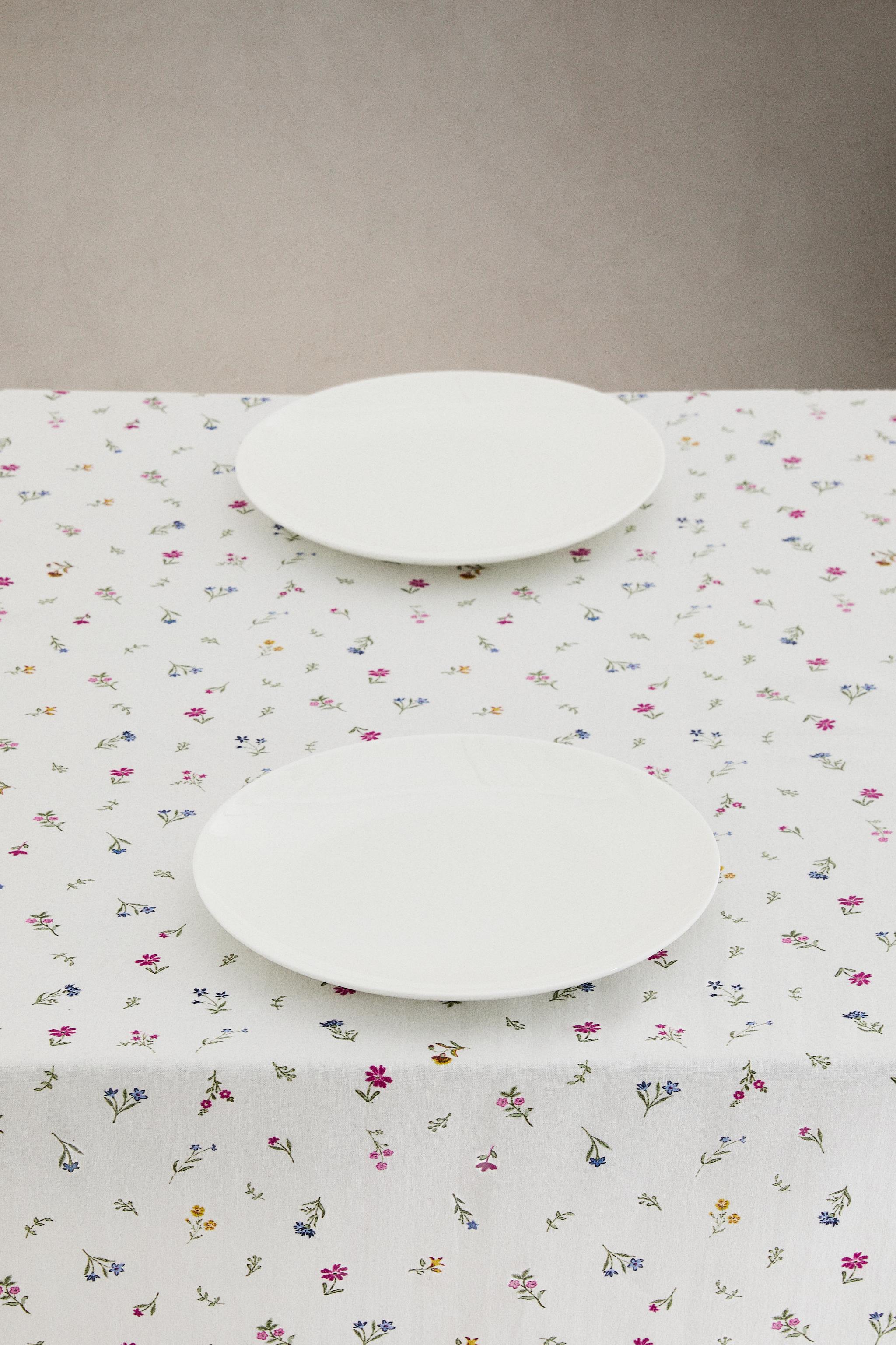 FLORAL PRINT COTTON TABLECLOTH