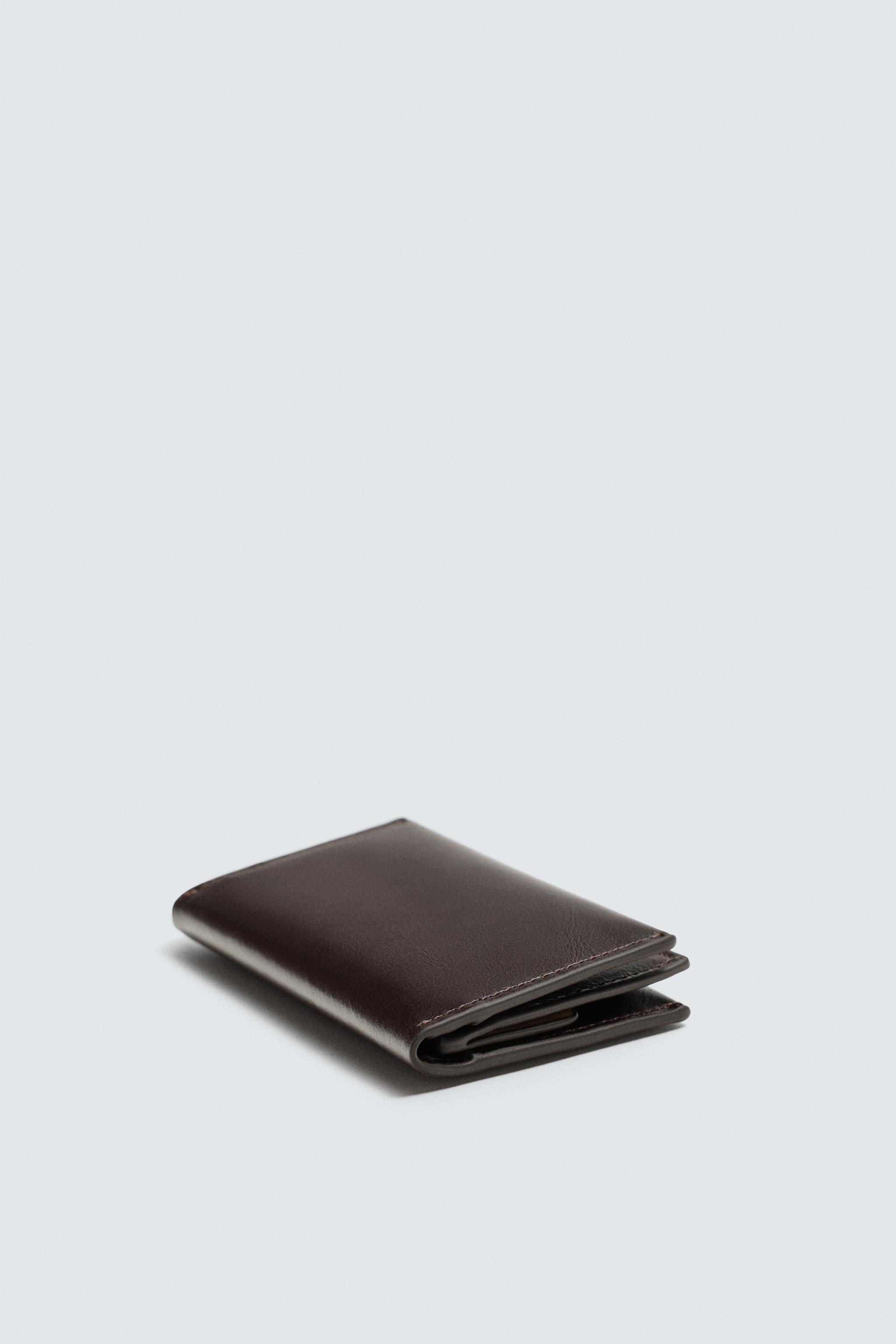 LEATHER FOLDING CARDHOLDER