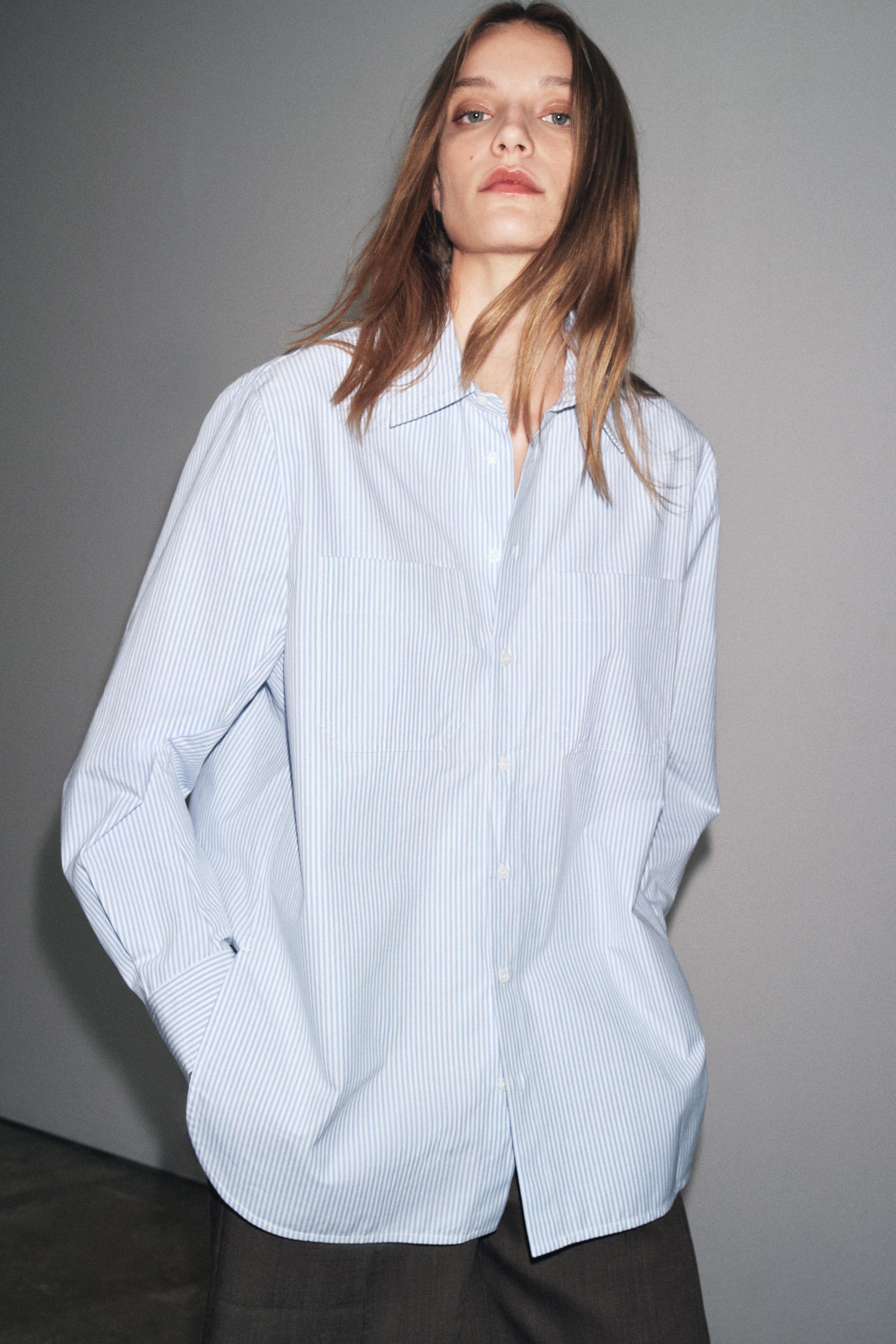 STRIPED POCKET SHIRT ZW COLLECTION