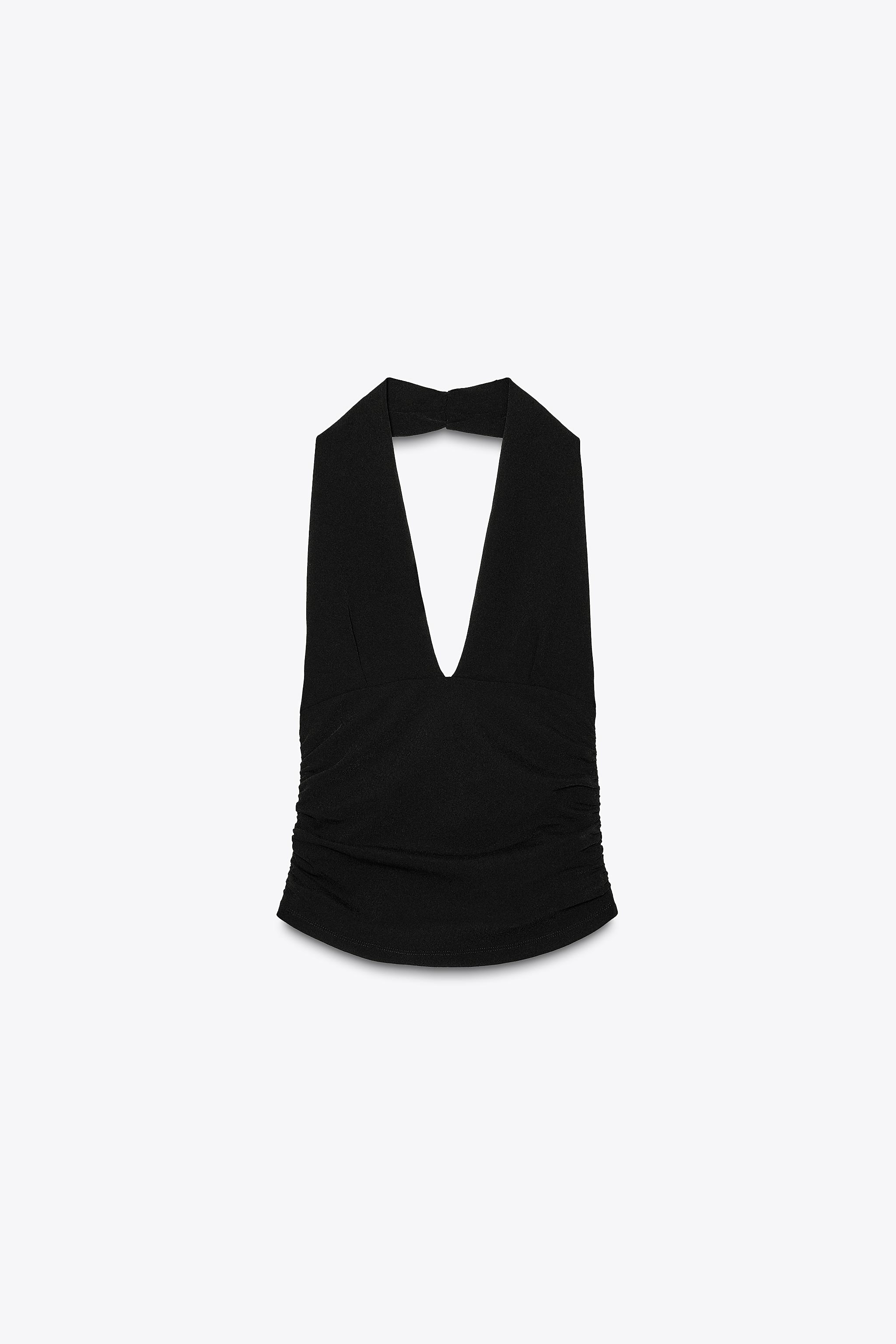 HALTER RUCHED TOP