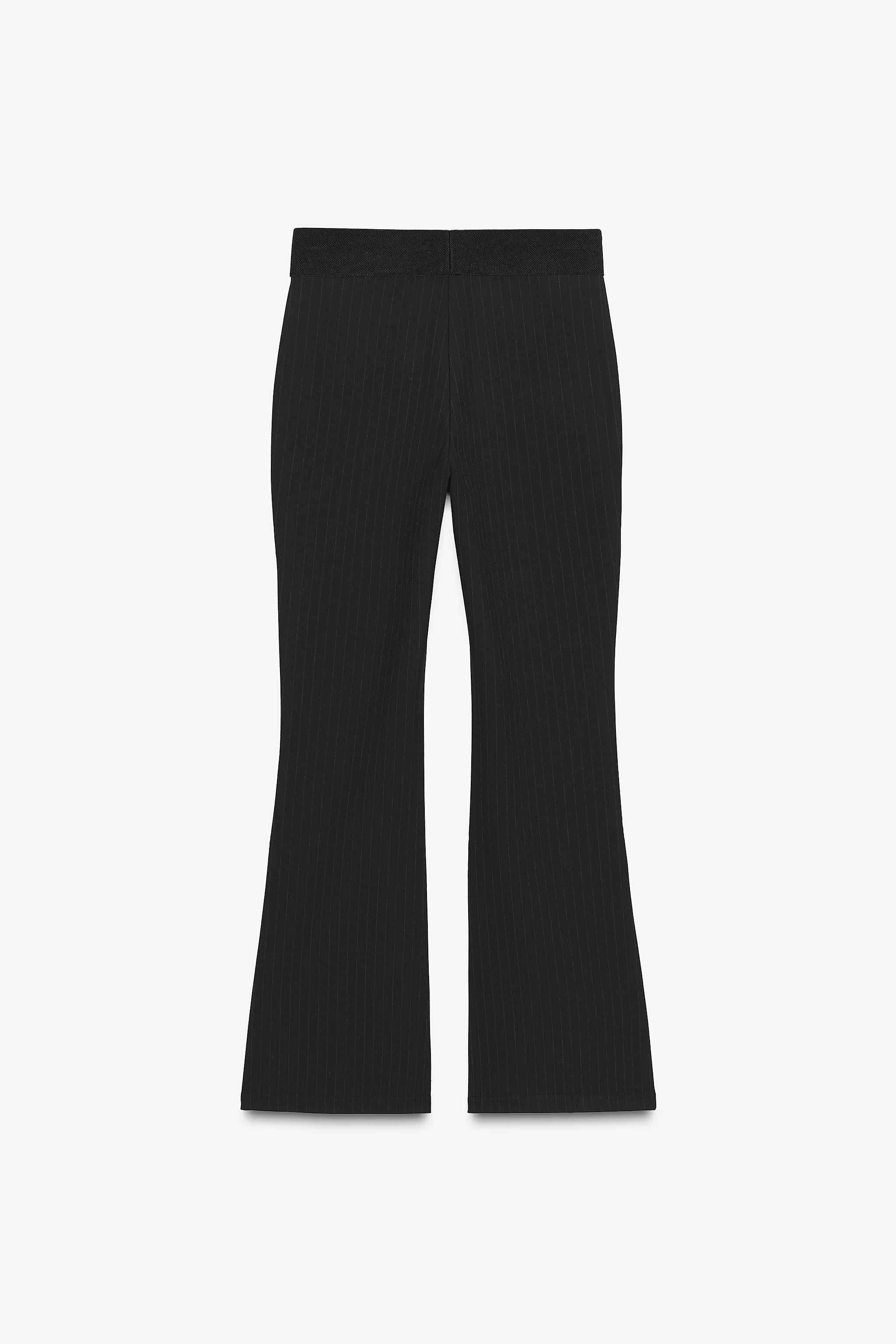 STRIPED MINI FLARE LEGGINGS