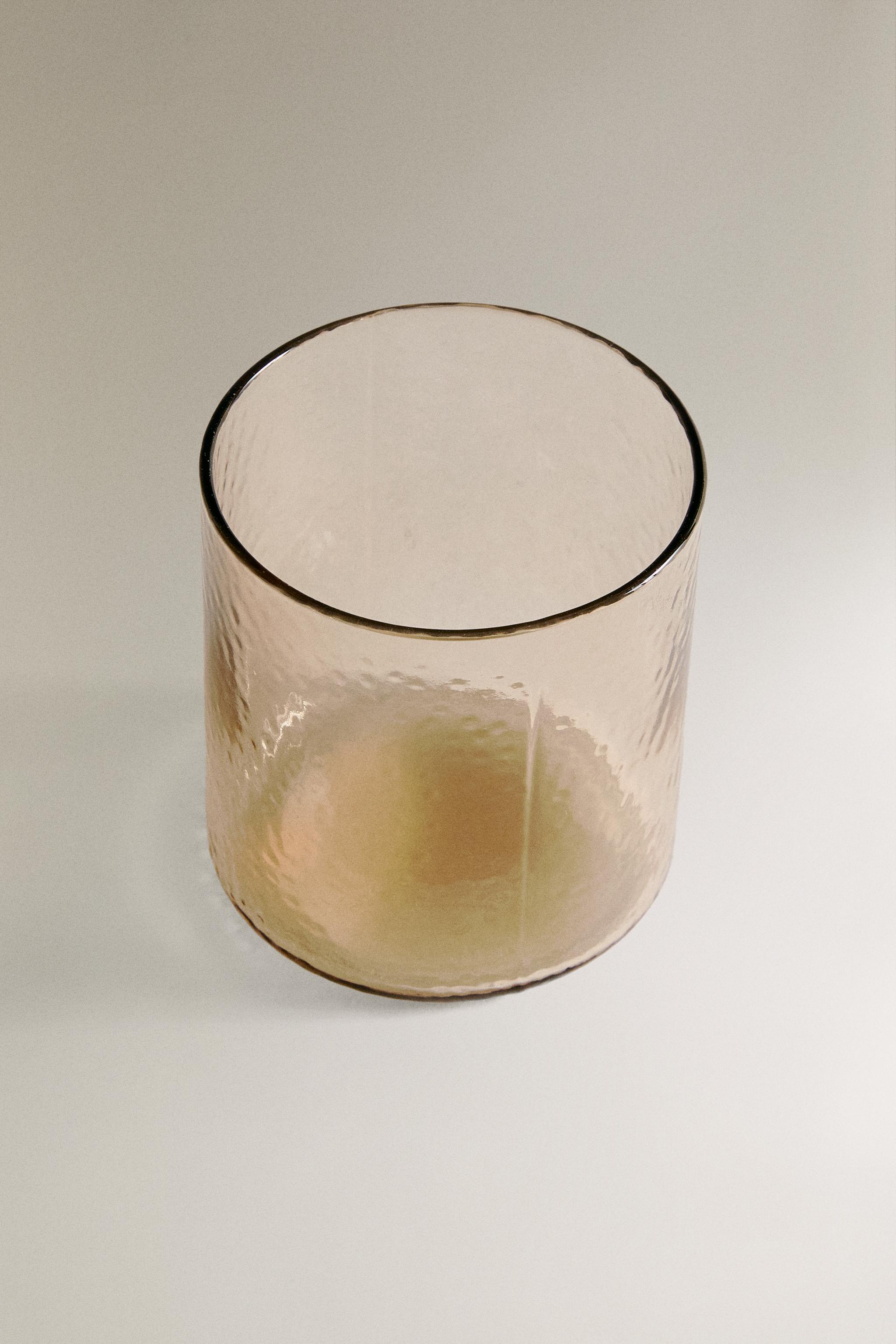 HAMMERED GLASS TUMBLER