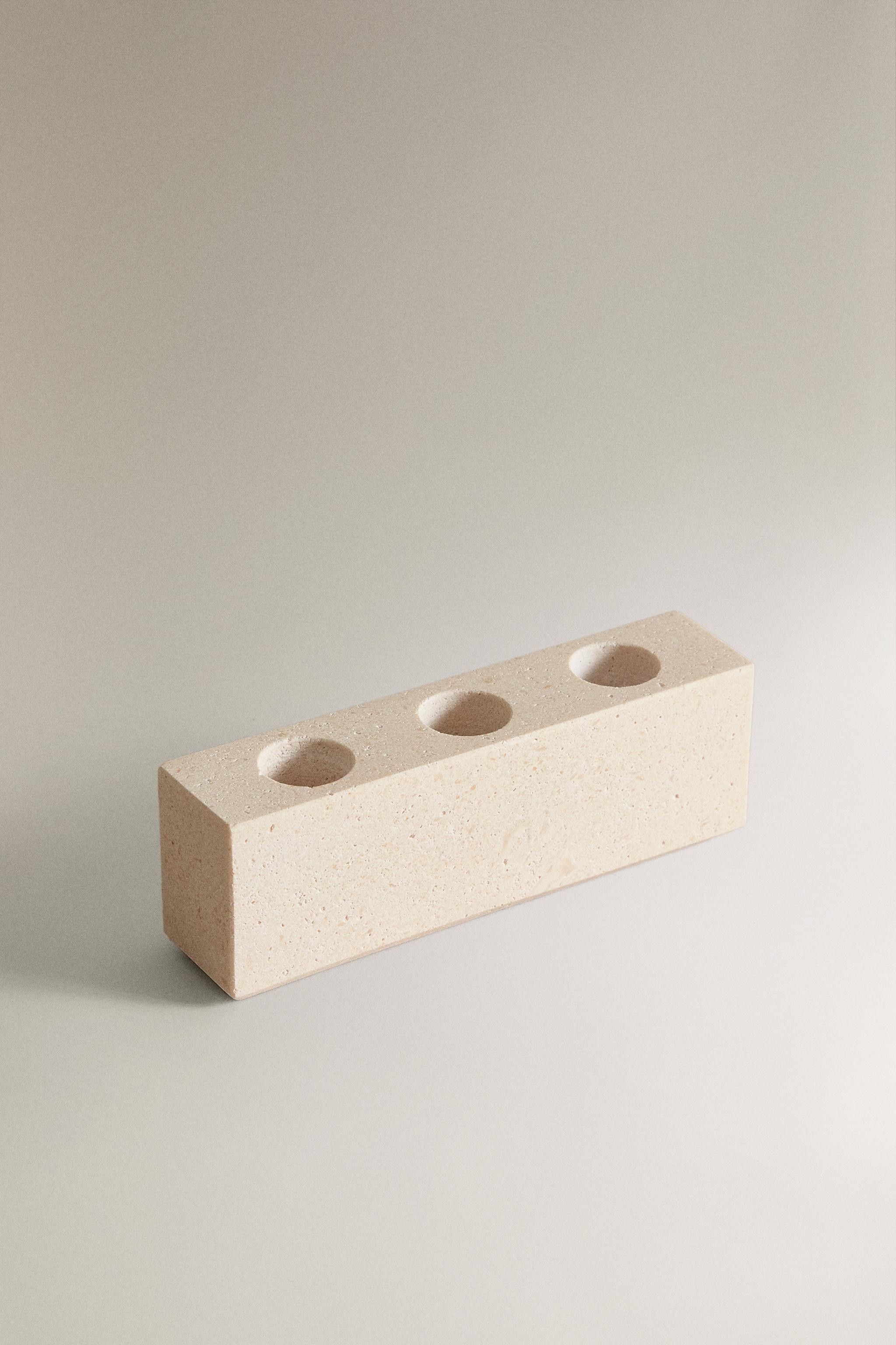 WHITE MARBLE TOOTHBRUSH HOLDER