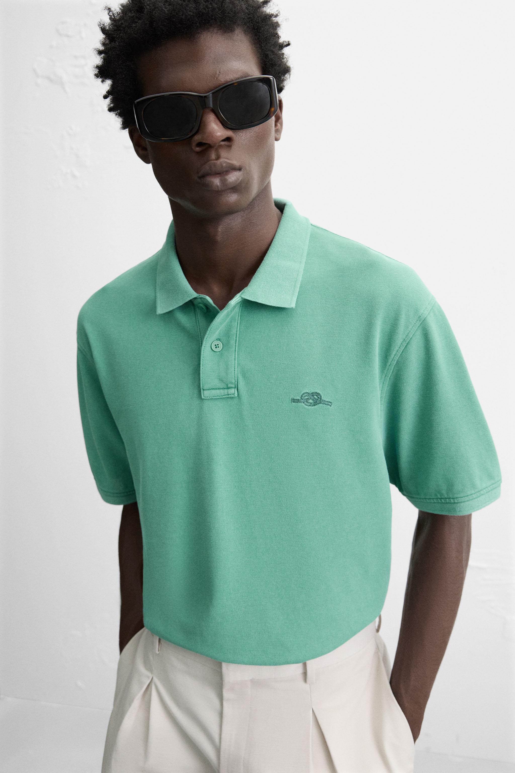 WASHED PIQUÉ POLO SHIRT