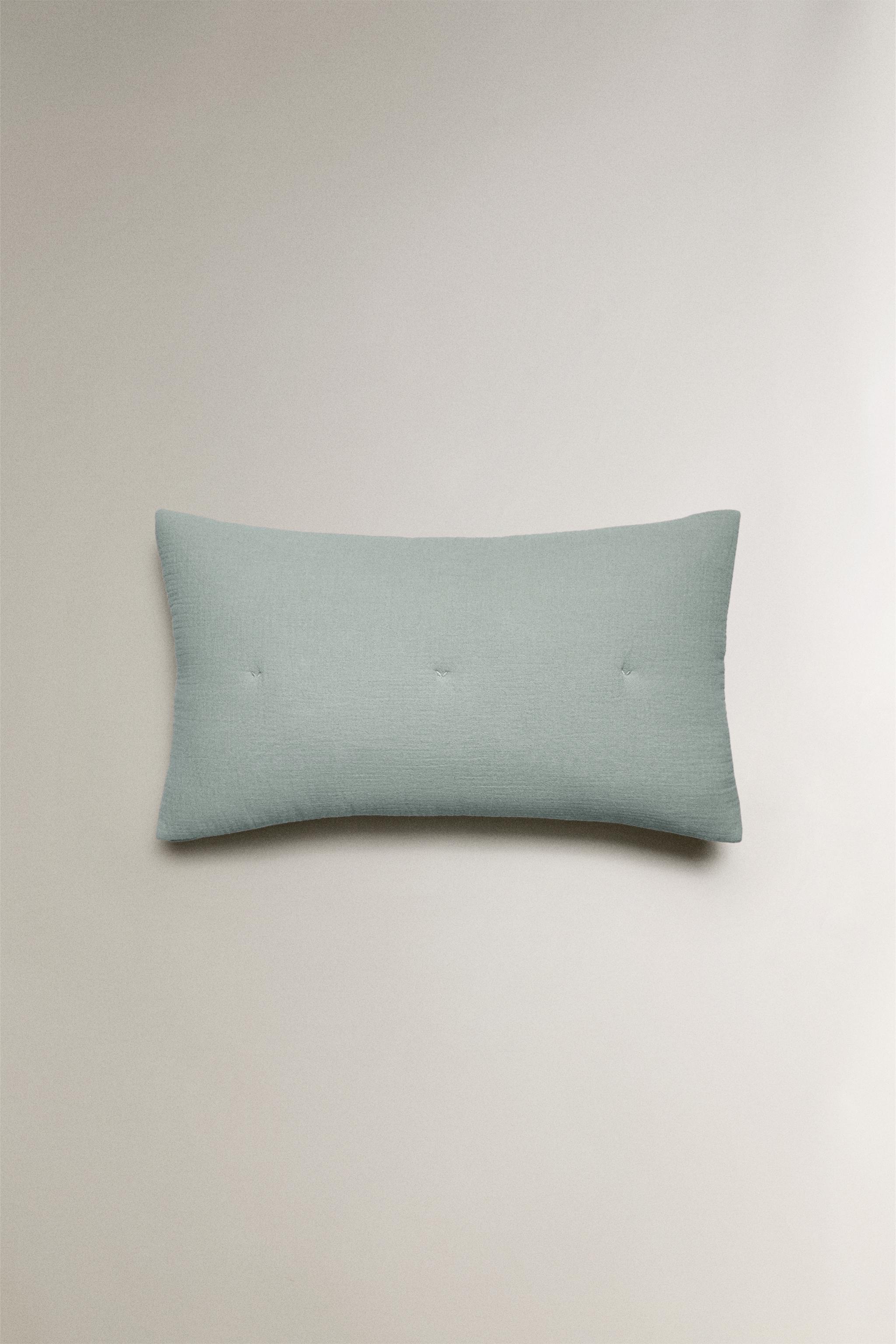 CHILDREN'S PLAIN MUSLIN THROW PILLOW COVER
