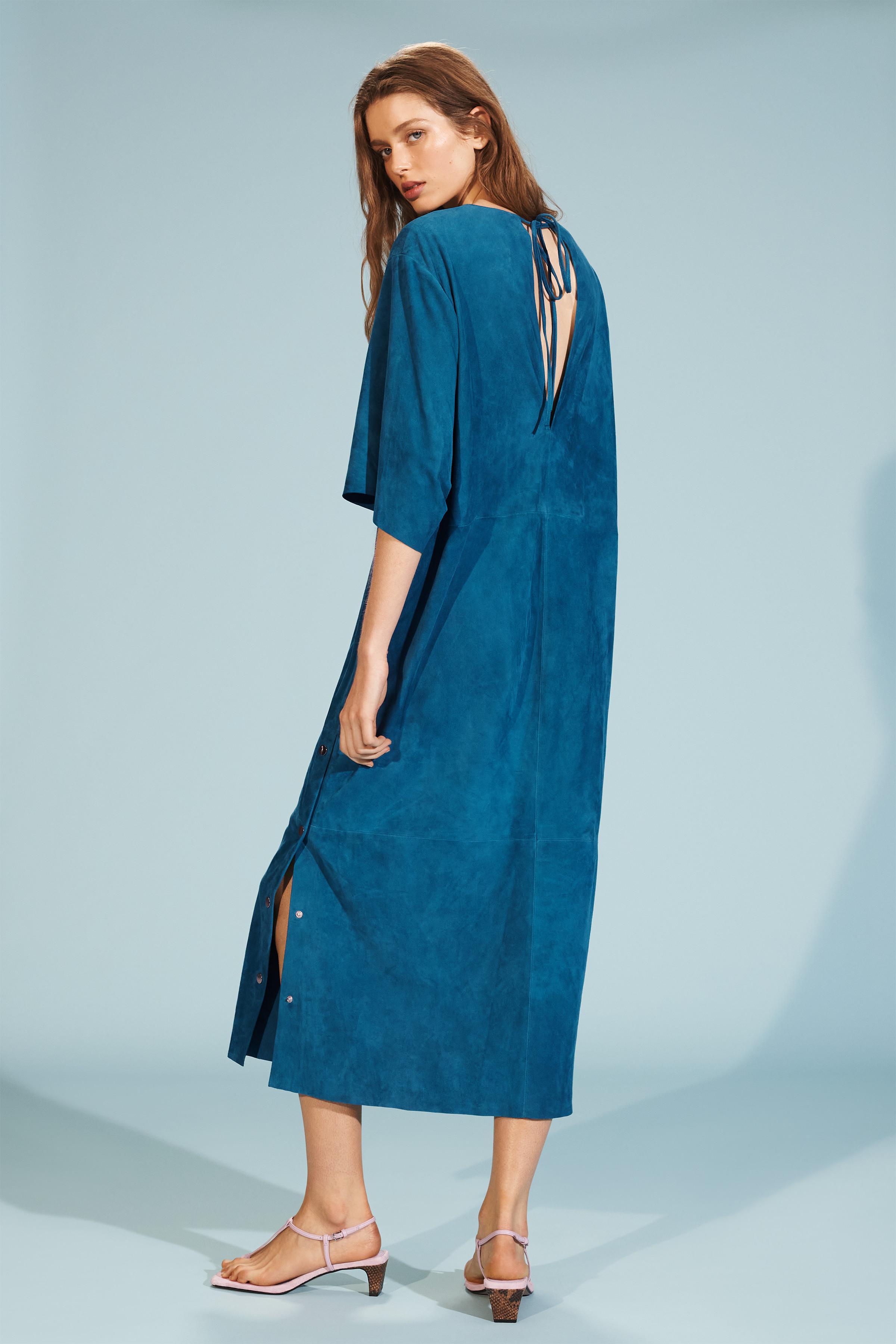 LIMITED EDITION SUEDE KAFTAN DRESS