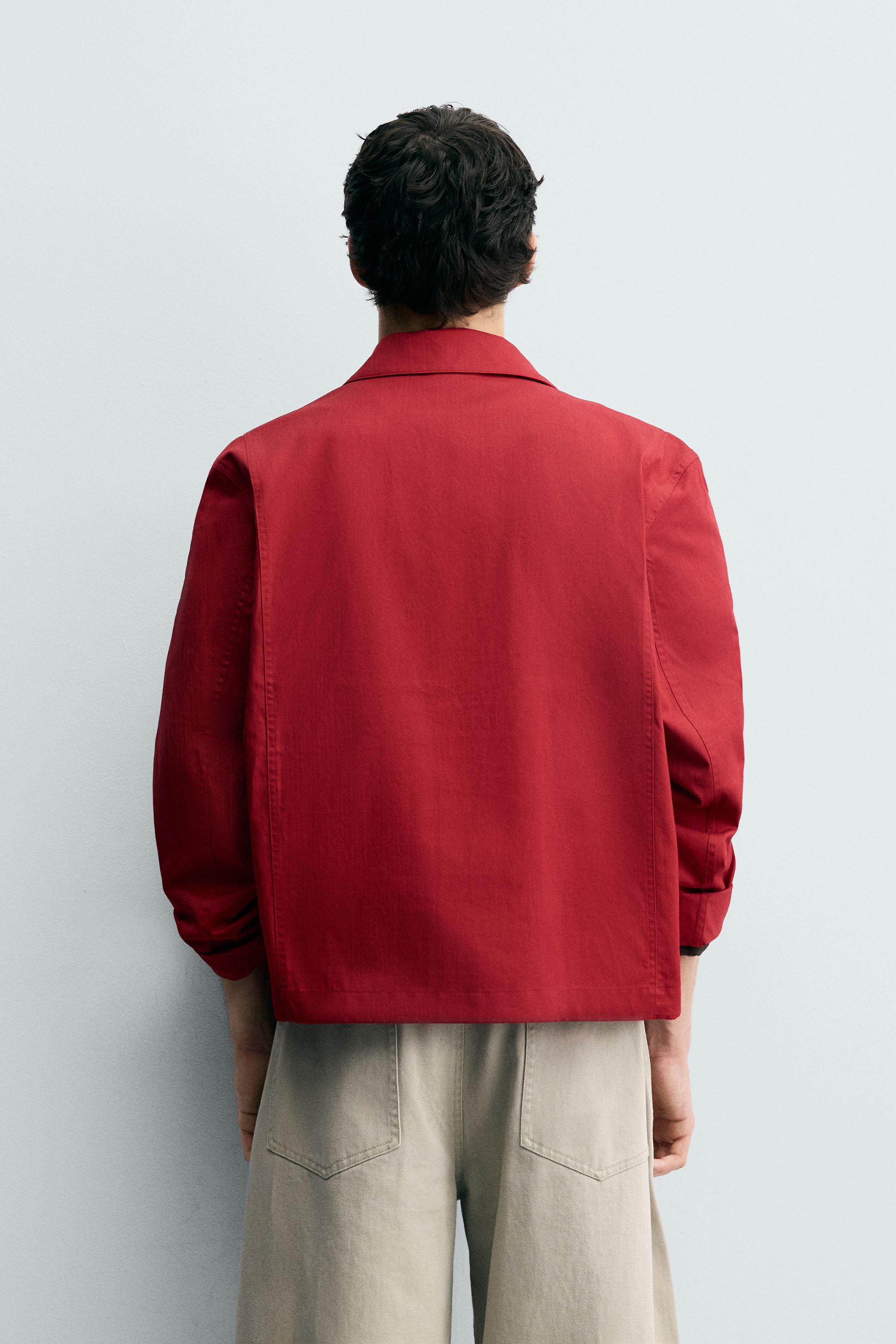 COTTON HERRINGBONE OVERSHIRT