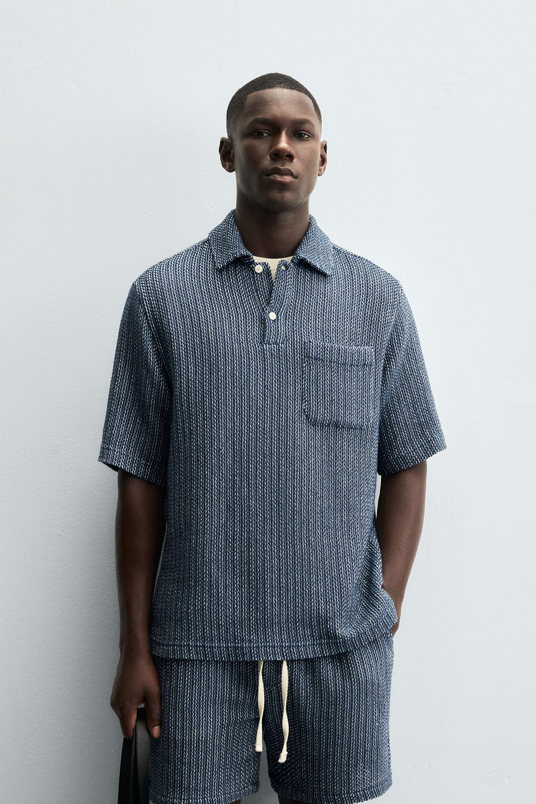 TEXTURED POLO SHIRT