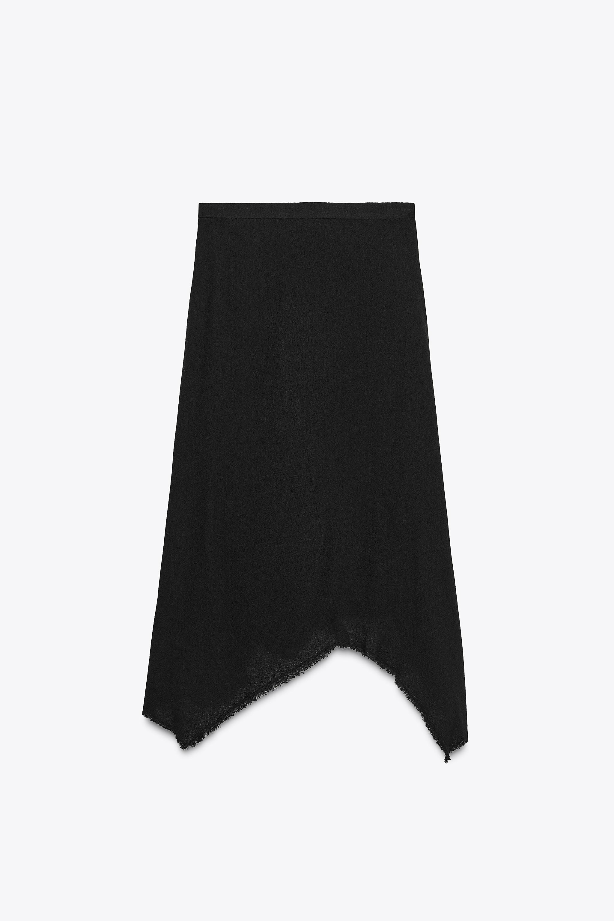 ZW COLLECTION ASYMMETRIC MIDI SKIRT