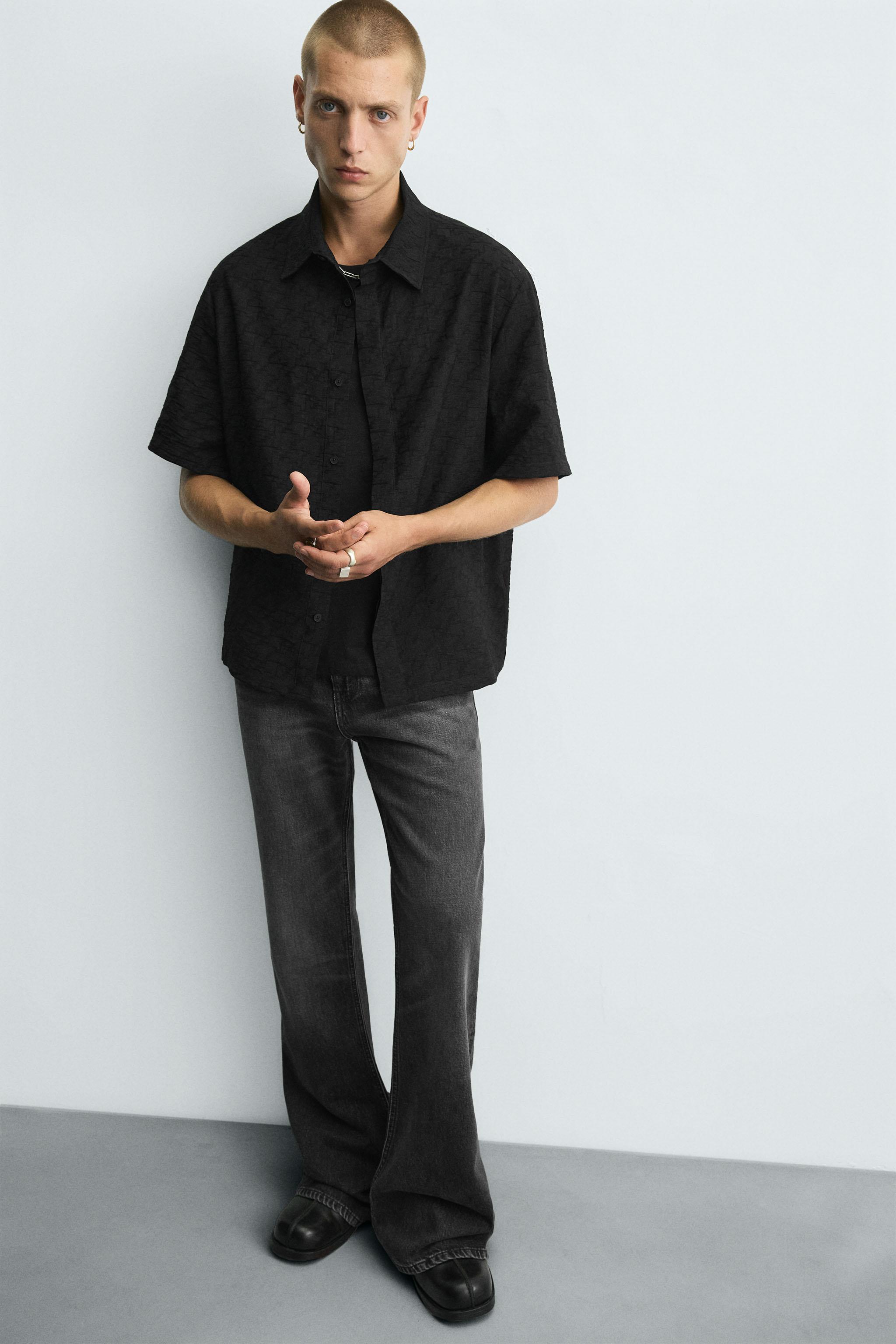 GEOMETRIC JACQUARD SHIRT