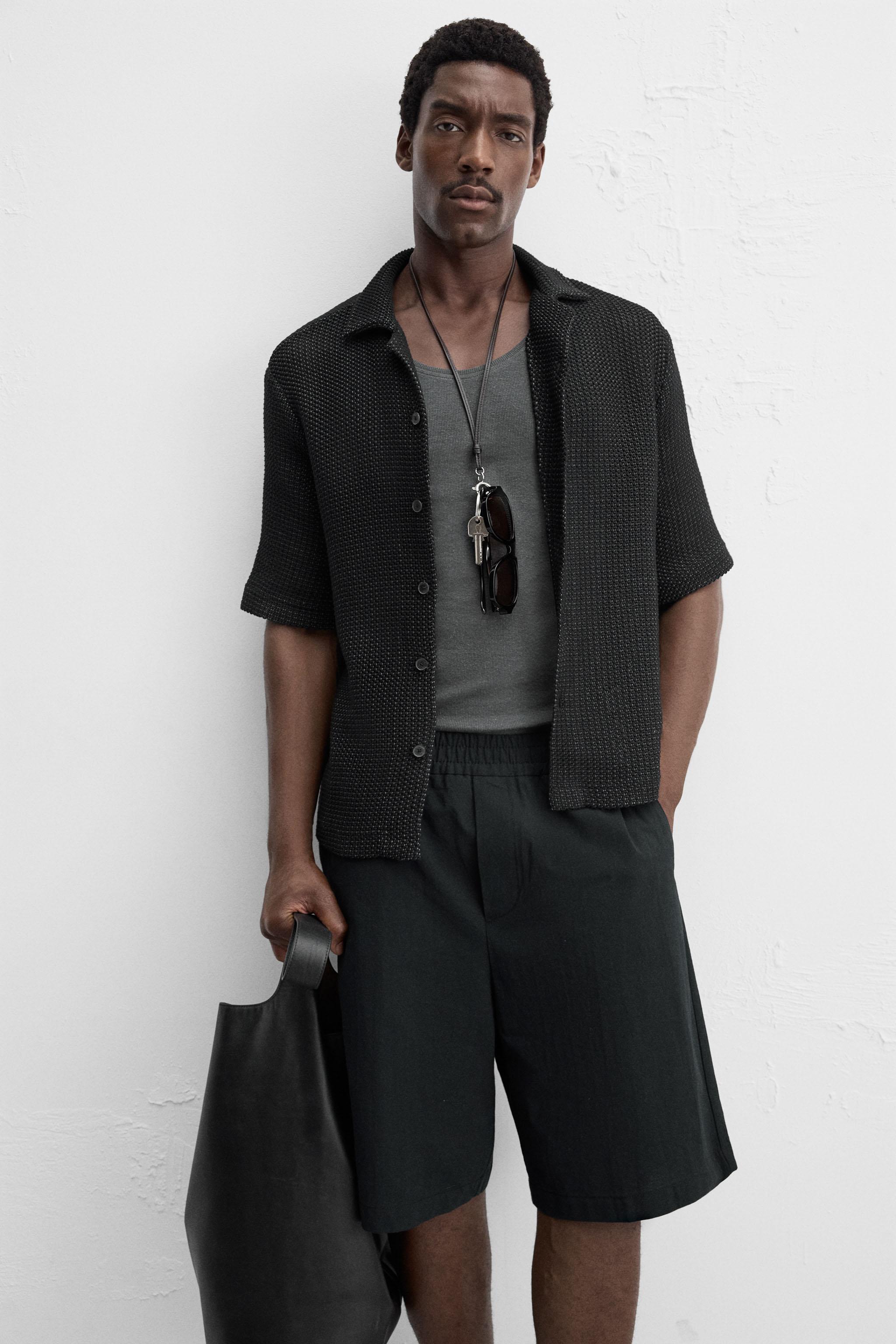 RELAXED FIT COTTON BERMUDA SHORTS