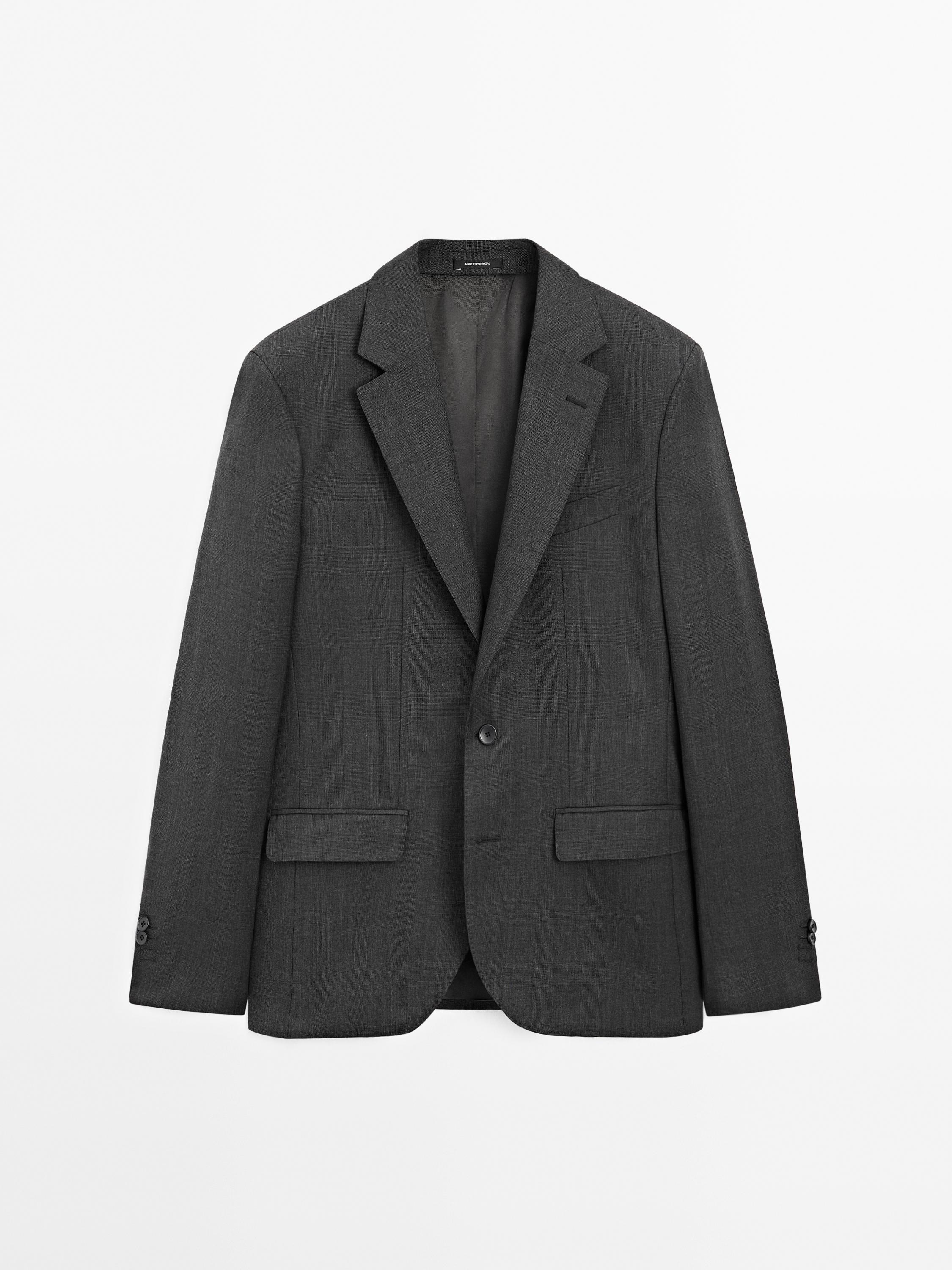 100% wool suit blazer