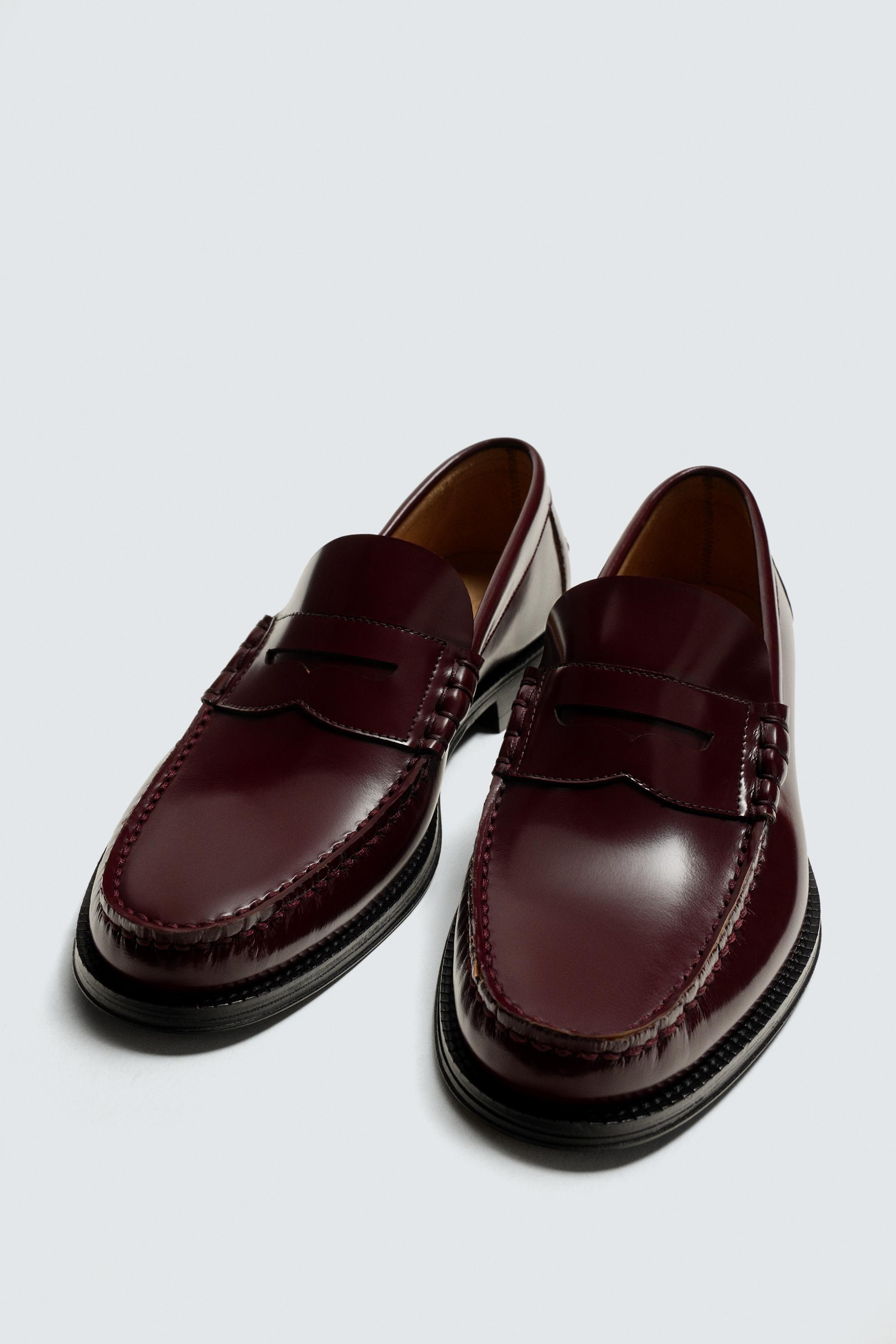 LEATHER PENNY LOAFERS
