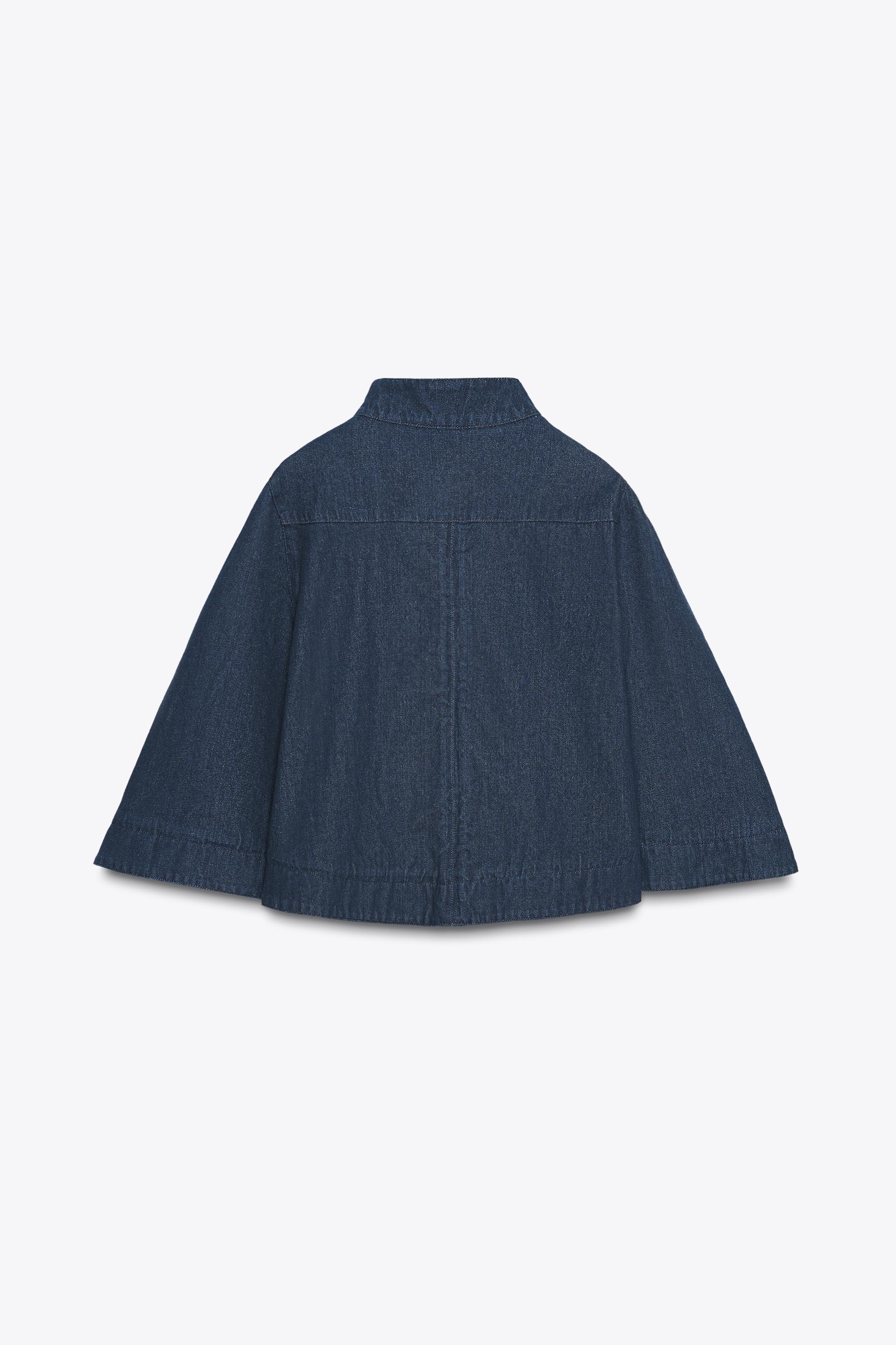 DENIM TOGGLE CAPE